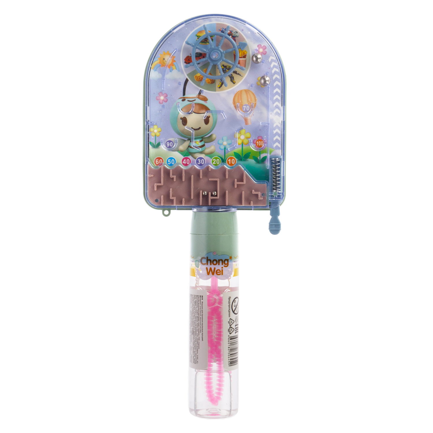 Мыльные пузыри 1TOY Мы-шарики! колба с игрушкой пинбол 40 мл