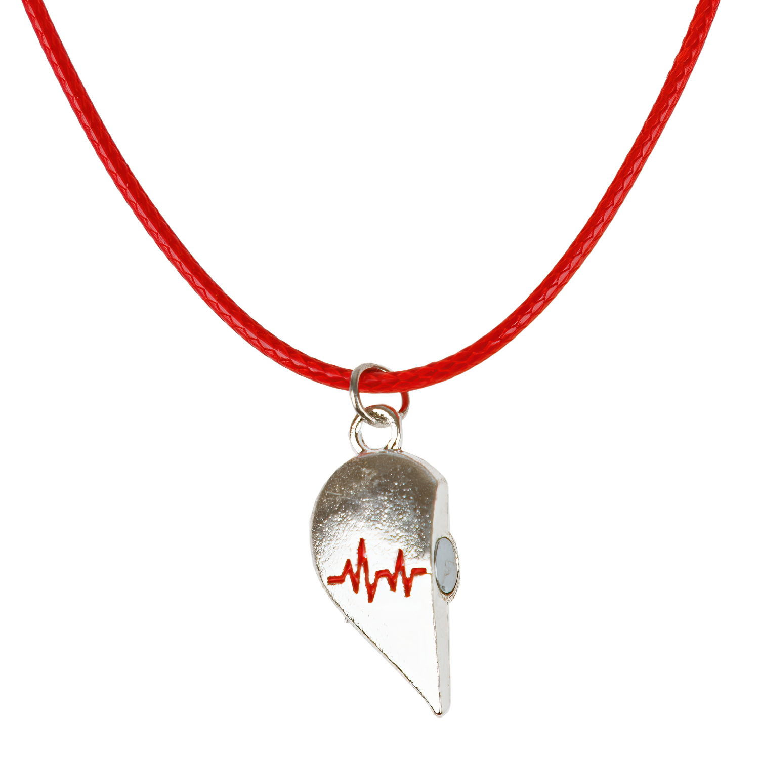 Набор из парных цепей-шнурков Lukky Fashion Сердце пополам на магните