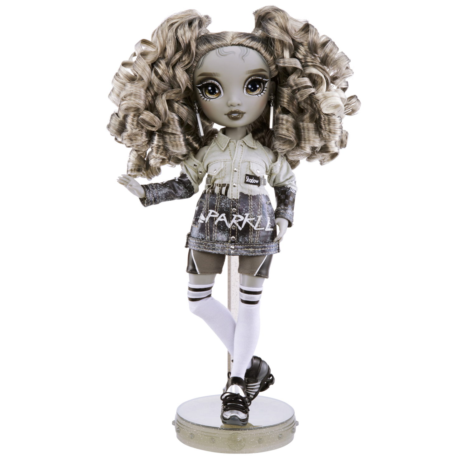 Rainbow High Shadow модная кукла Nicole Steel, с двумя нарядами