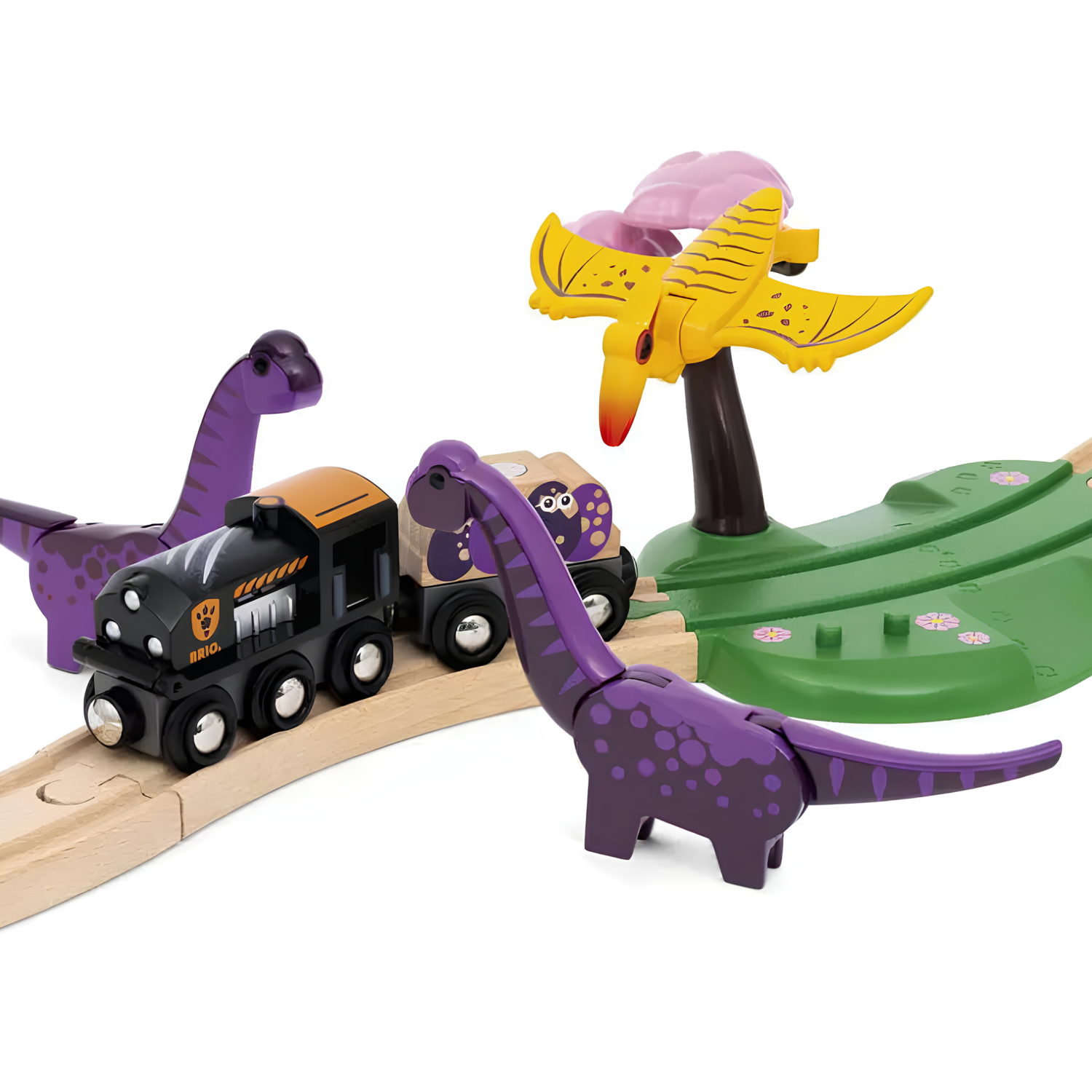 Деревянная железная дорога BRIO "Приключения с динозаврами", 21 элемент