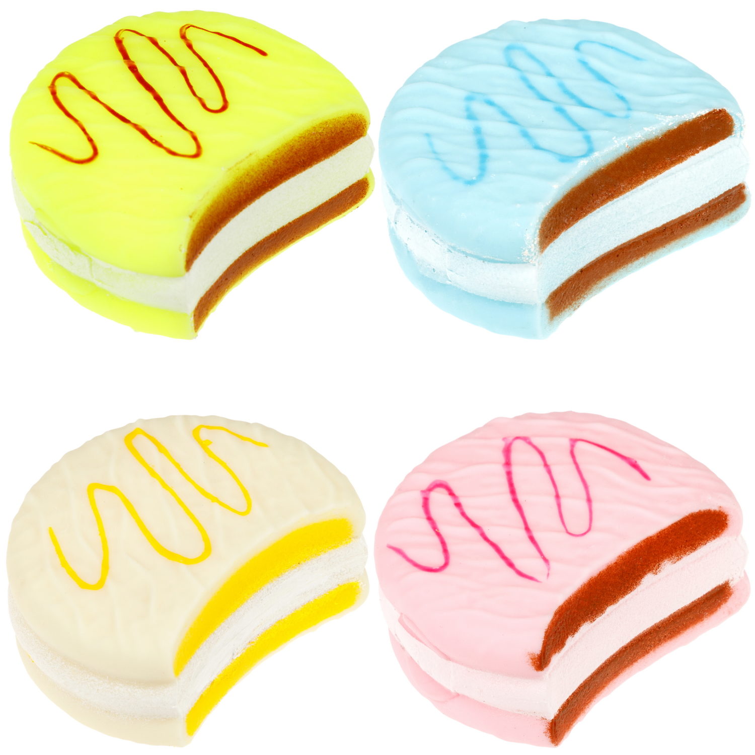 Игрушка-антистресс 1TOY Крутой замес Залиплющ, Макарошка, 8*7,5*2,5 см