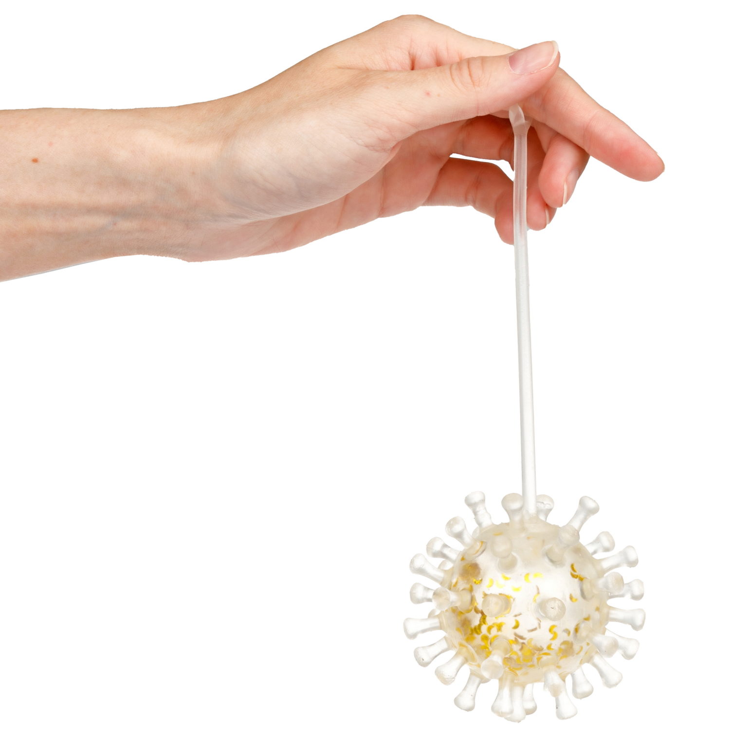 Игрушка ДУТИКИ 1TOY Вирус, прозрачный, максимальный размер 25 см, 3 вида в ассортименте