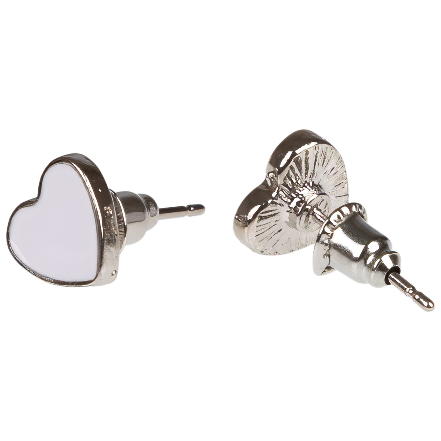 Набор украшений Lukky Fashion "Сердечки мини": браслет на руку, сережки-гвоздики, колечко, белый