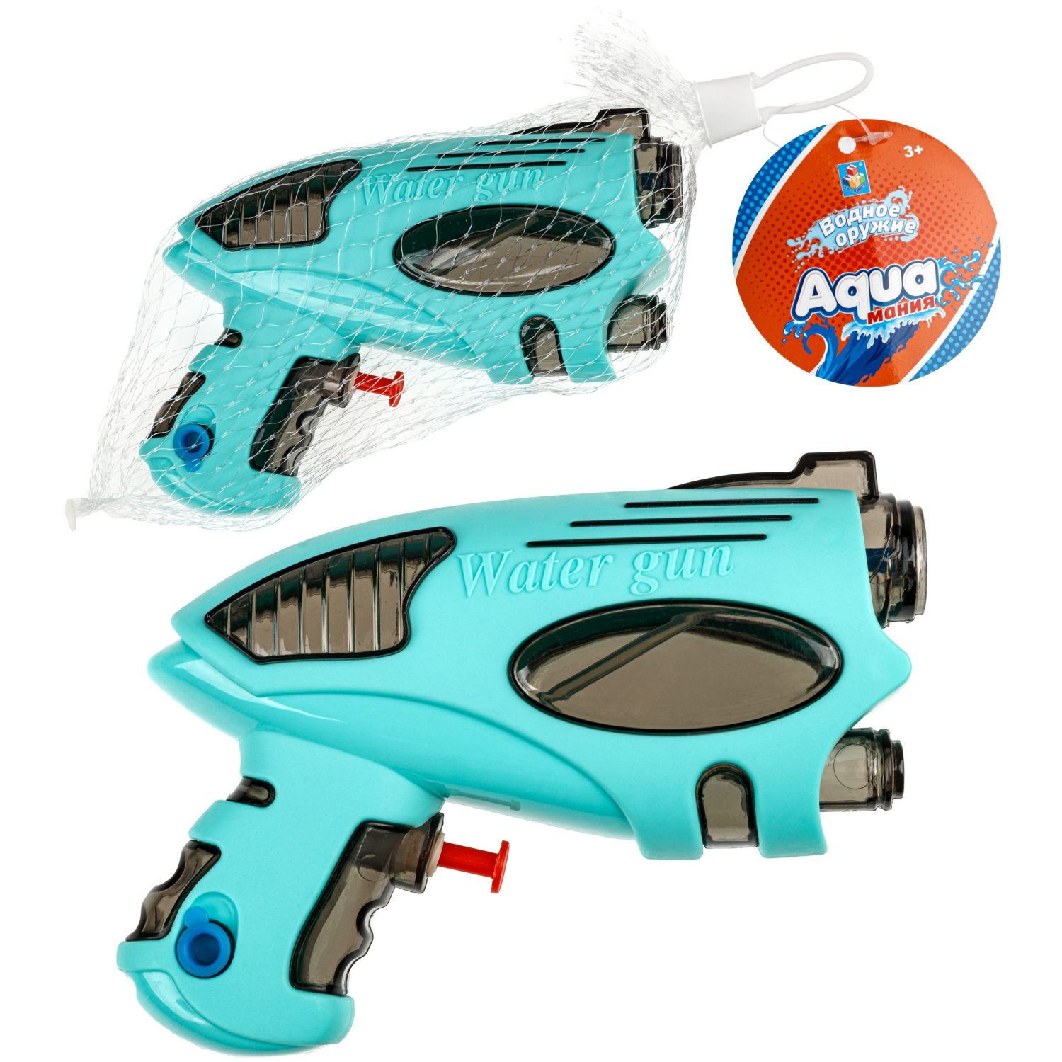 Водный пистолет 1TOY Аквамания, 14,7х13х4,4 см