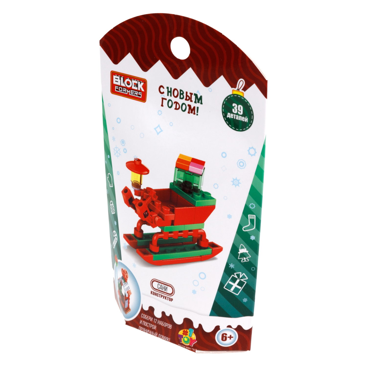 1Toy конструктор Blockformers "Новый год", 12 видов в ассортименте