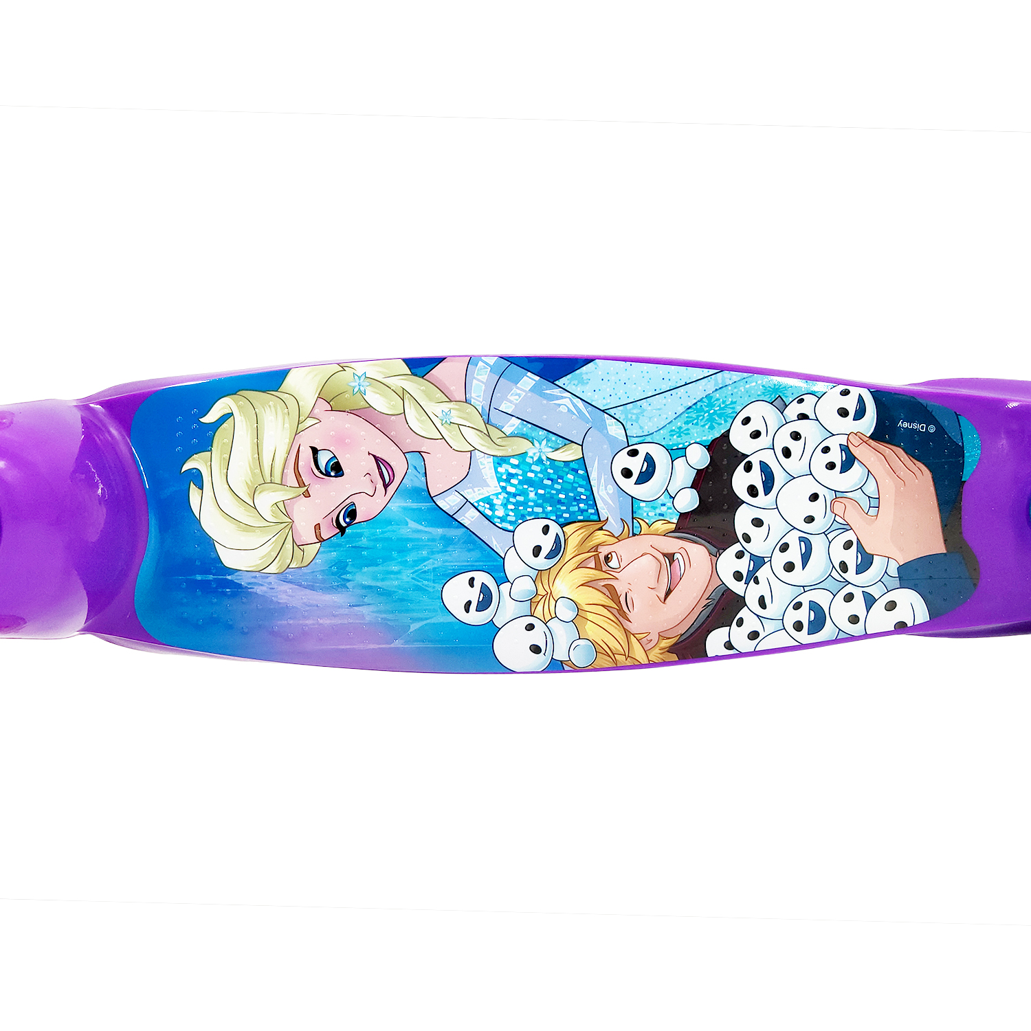 Самокат детский Disney Холодное Сердце, трехколесный, кикборд, со светящимися колесами