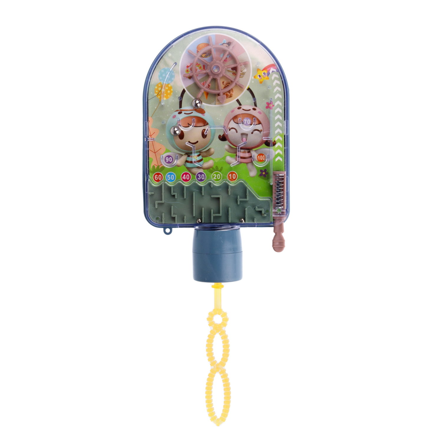 Мыльные пузыри 1TOY Мы-шарики! колба с игрушкой пинбол 40 мл