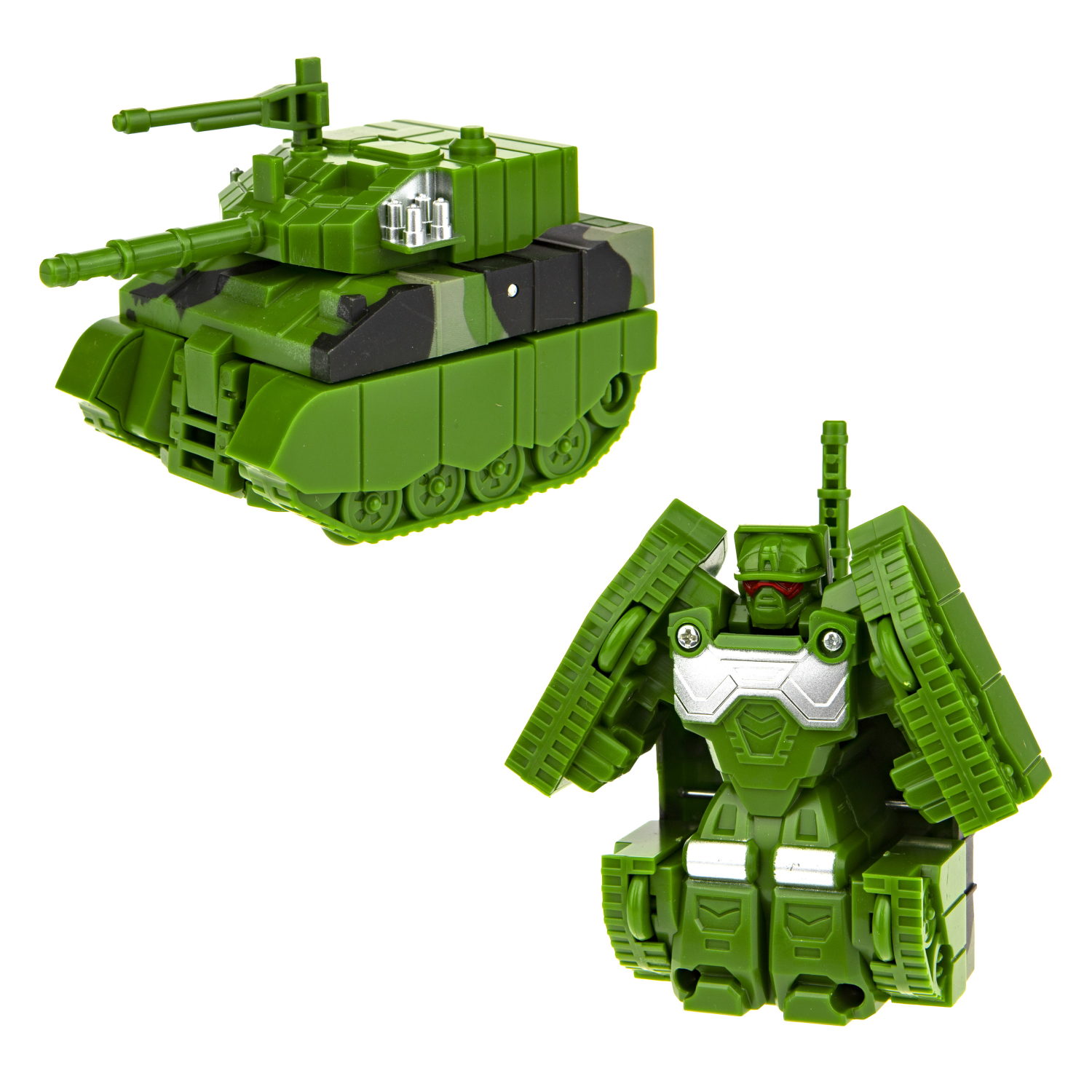 1TOY Мой первый трансформер: военная серия, Танк, 6 см