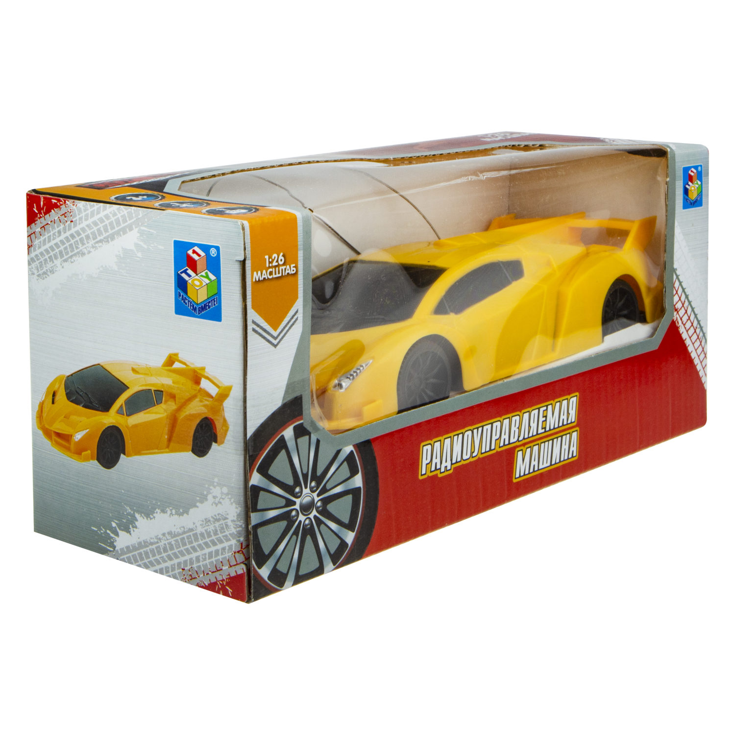 Машинка 1TOY "Спортавто" машина на р/у, желтая