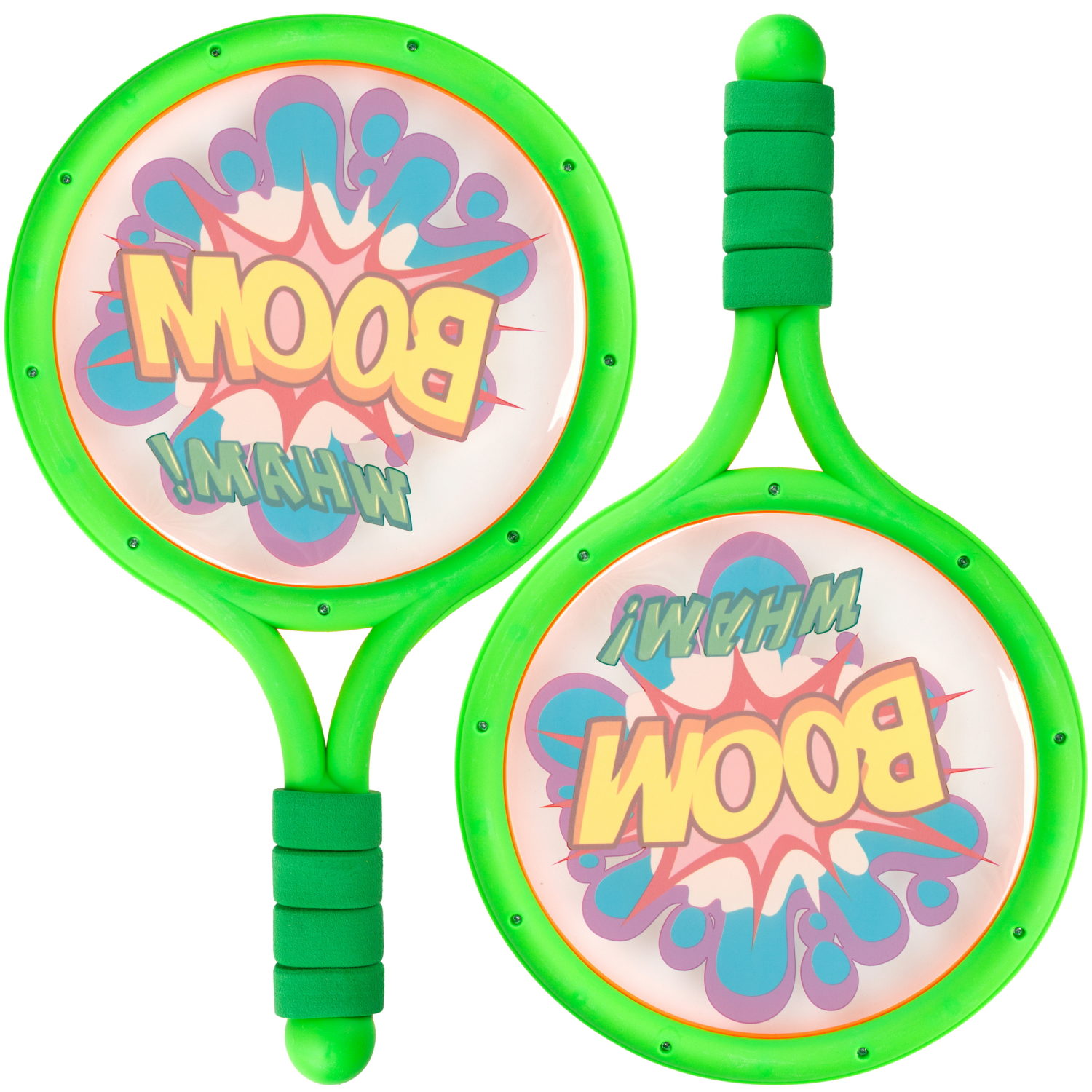 Набор для настольного тенниса и бадминтона 1TOY, ракетки пластмассовые, волан, мячик