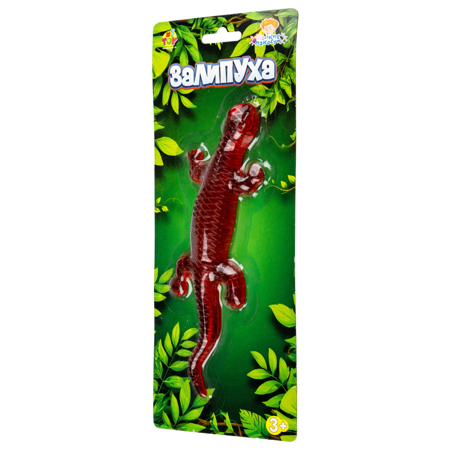 Жмяка липучая 1TOY Залипуха Ящерица, лизун