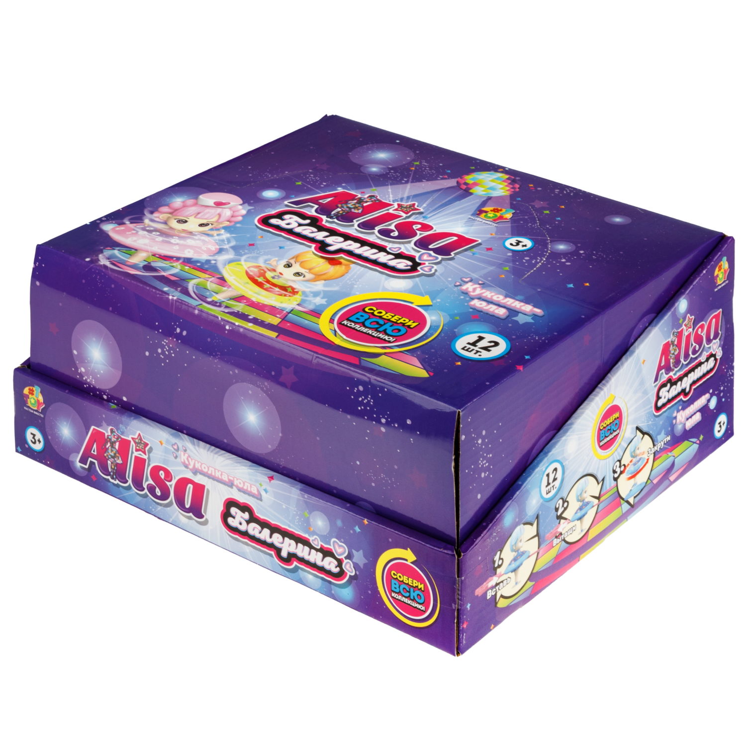 Крутящаяся куколка 1TOY Алиса Балерина, в ассортименте