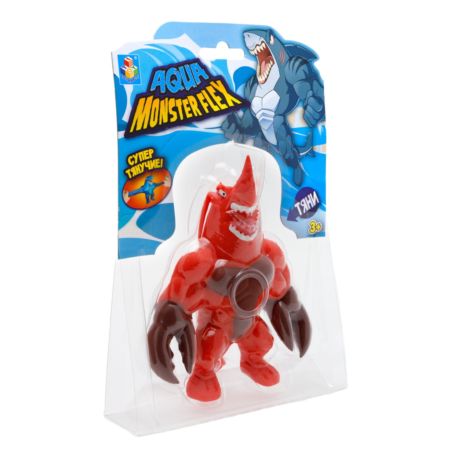 1Toy Игрушка для мальчика, тянучка монстр MONSTER FLEX AQUA, антистресс, 14 видов в ассортименте