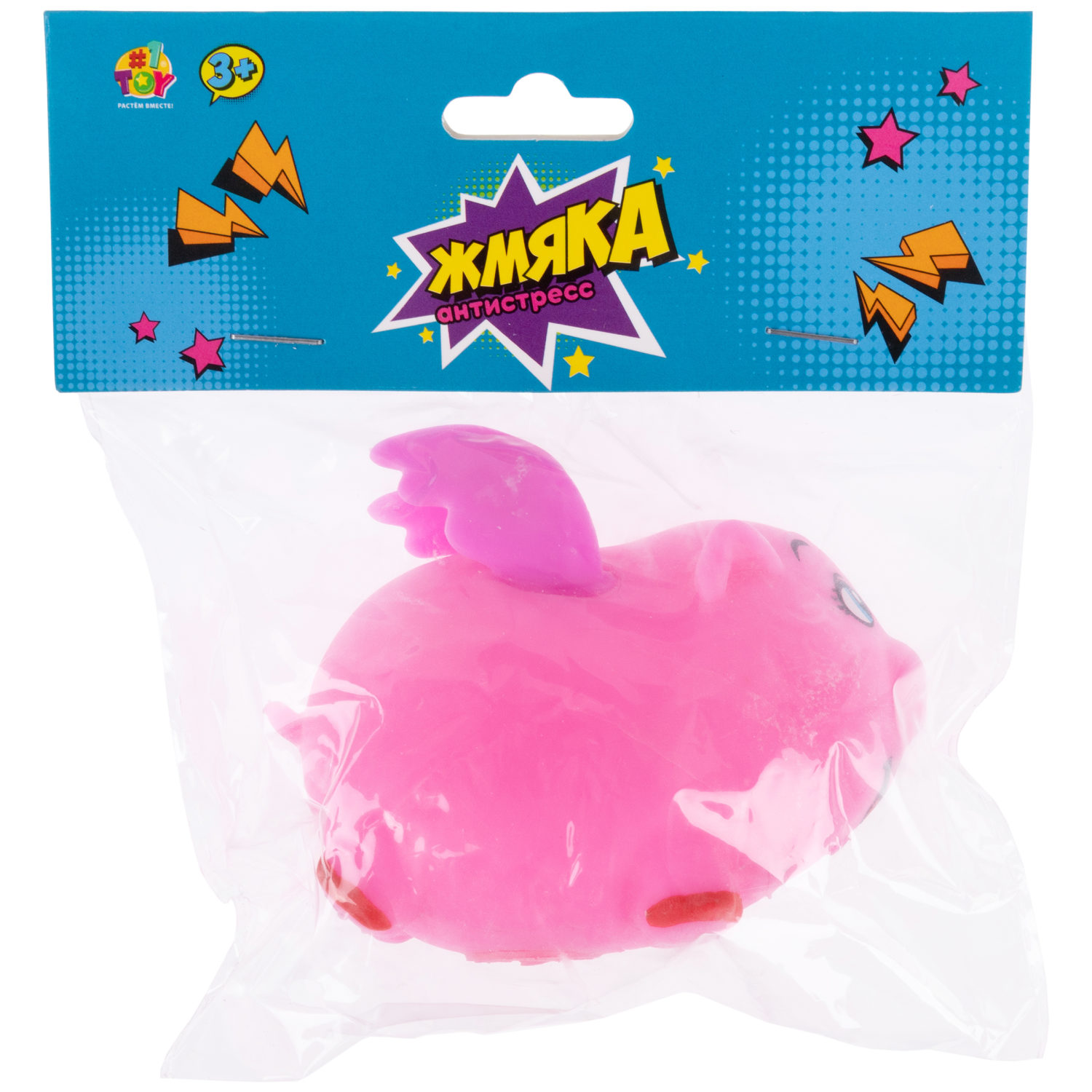 Жмяка 1TOY Животные с крыльями, в ассортименте