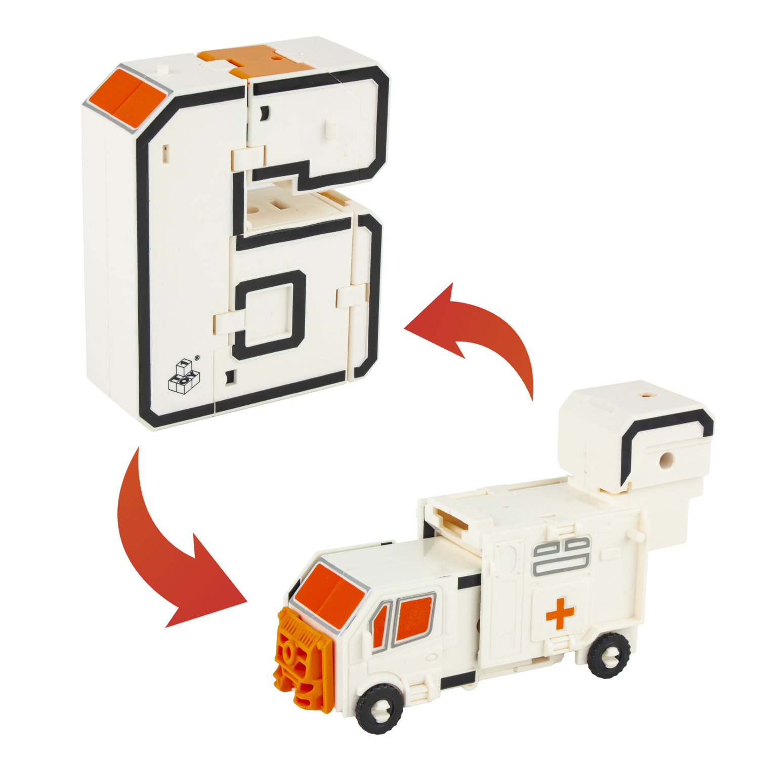 Трансботы L 1TOY ПВО: Передвижной ЗРК Панцер, цифры-трансформеры, набор, 5 цифр и 5 знаков