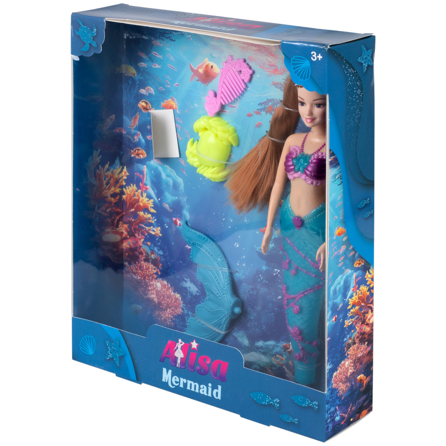 Кукла русалочка Mermaid, с аксессурами, 29 см