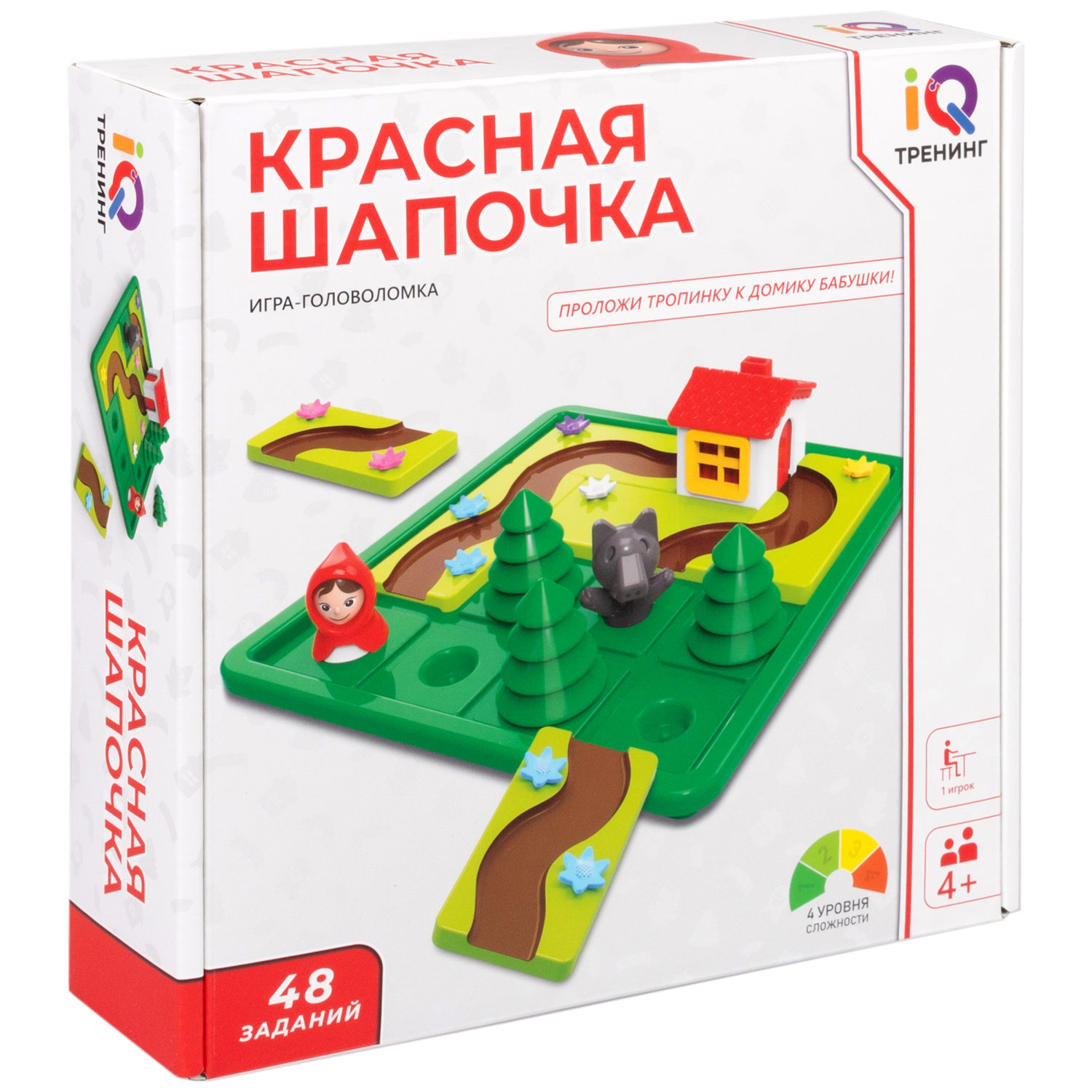 Настольная логическая игра 1TOY IQ ТРЕНИНГ «Красная шапочка»