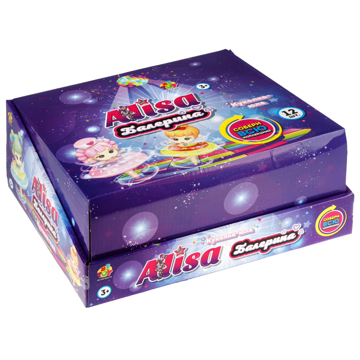 Крутящаяся куколка 1TOY Алиса Балерина, в ассортименте