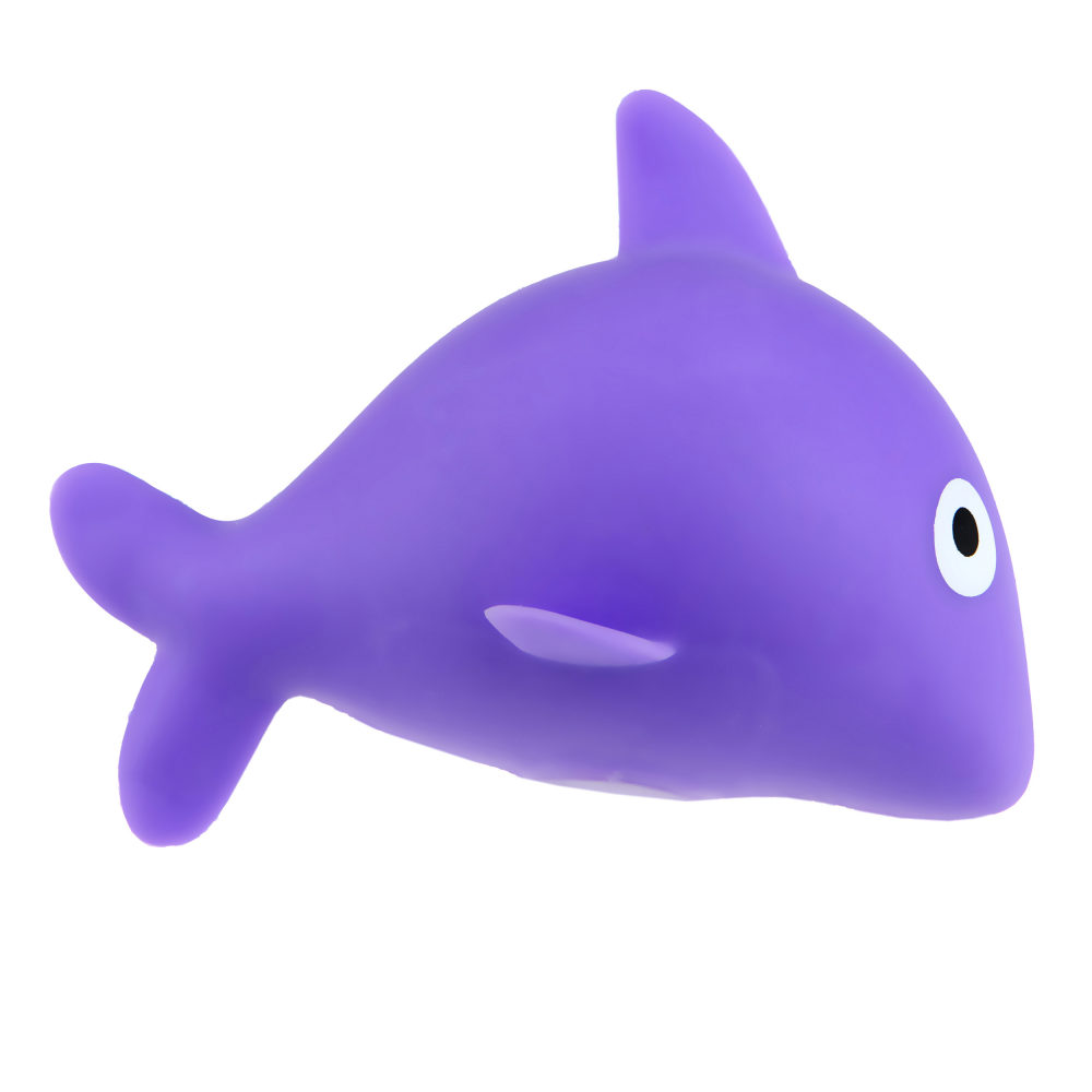 Антистресс-игрушка для рук 1TOY Крутой замес Рыбка, фиолетовая