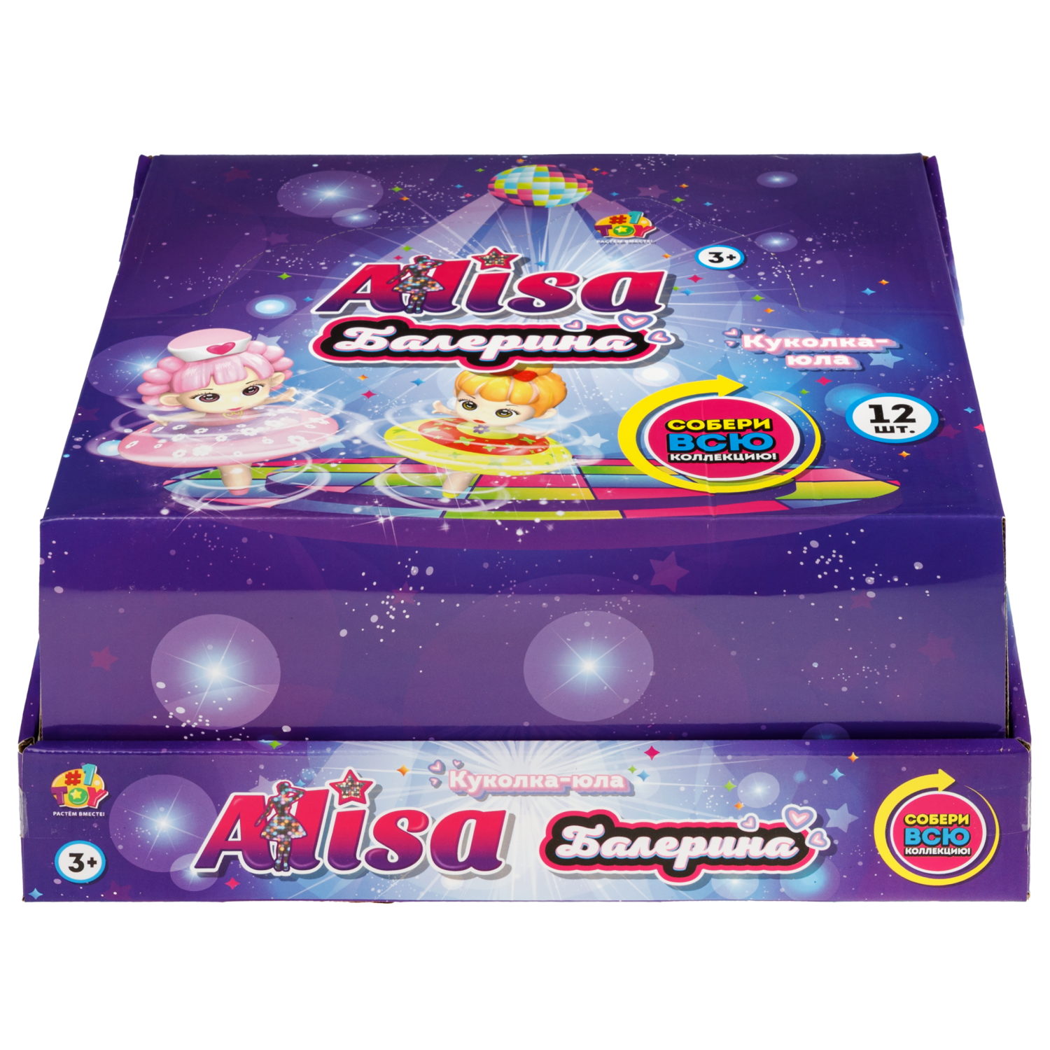 Крутящаяся куколка 1TOY Алиса Балерина, в ассортименте