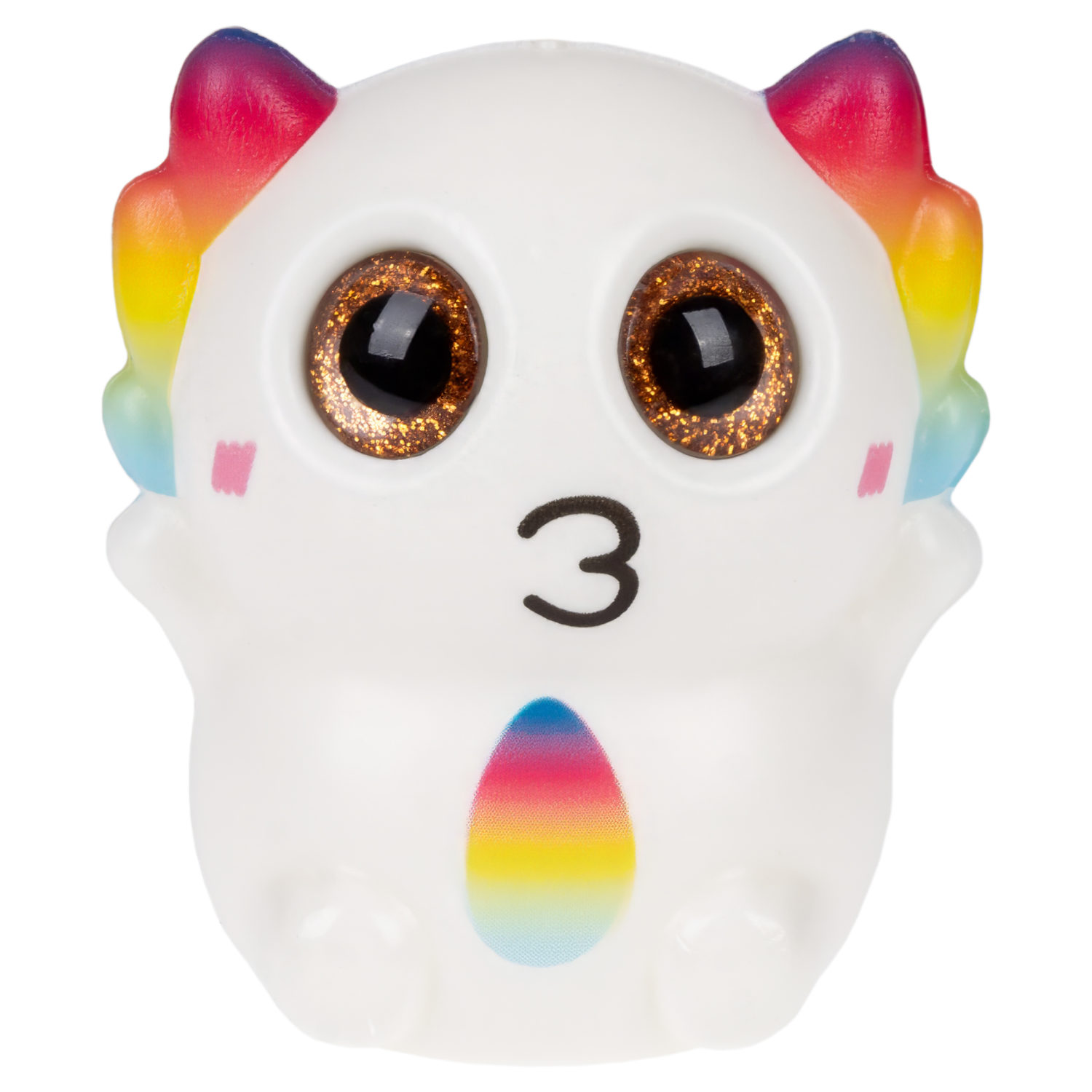 Глазастый сквиш 1TOY Аксолотль, игрушка-антистресс для рук, жмякалка, 9х7,8 см