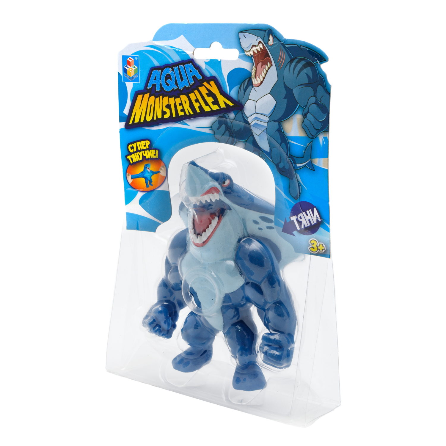 1Toy Игрушка для мальчика, тянучка монстр MONSTER FLEX AQUA, антистресс, 14 видов в ассортименте