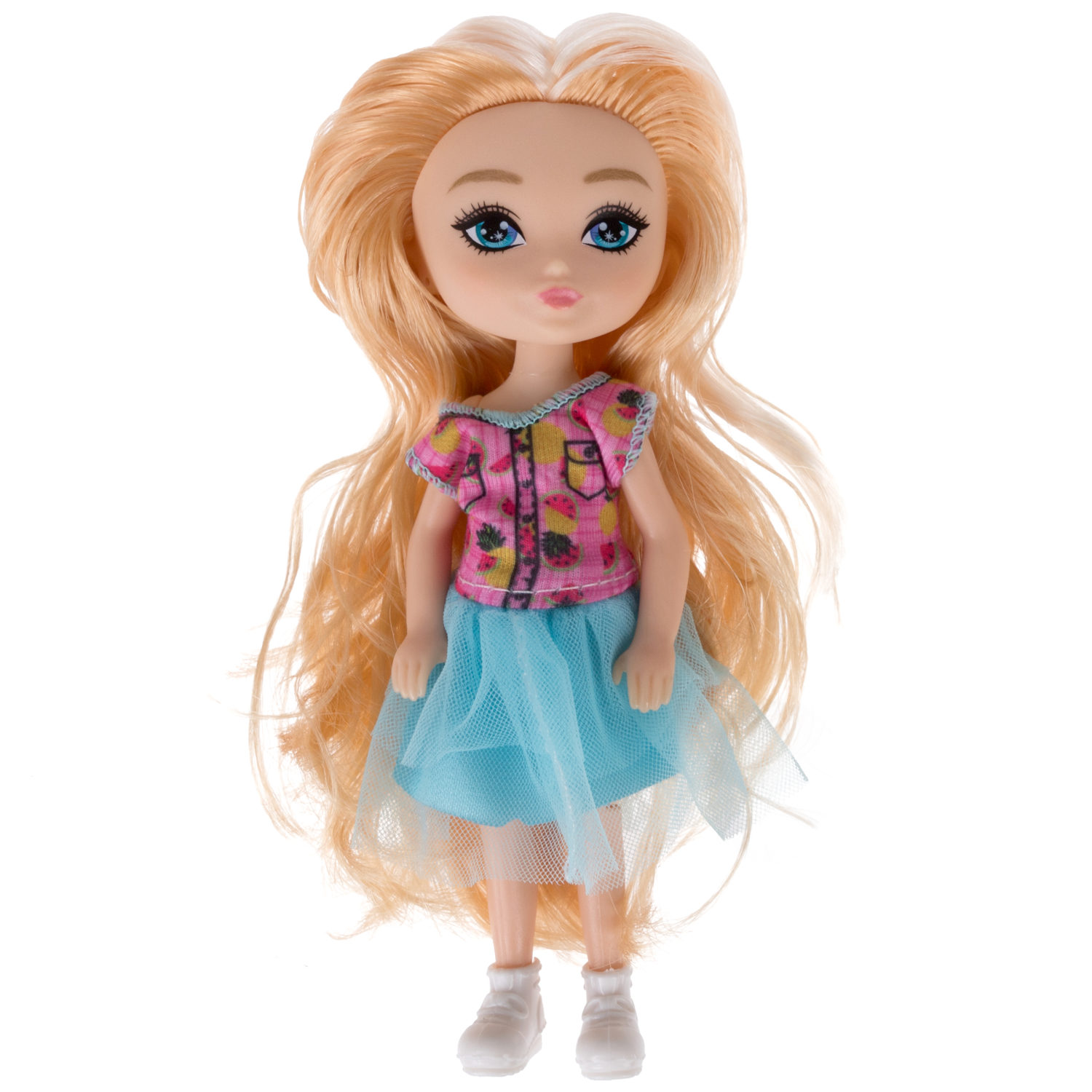 Кукла 1TOY ALISA GLOW GIRL, с разноцветными волосами, 15 см