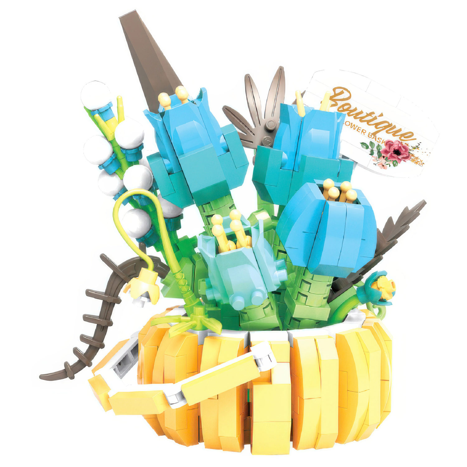 Конструктор 1TOY Blockformers Цветочная коллекция "Корзина с тюльпанами", 529 деталей