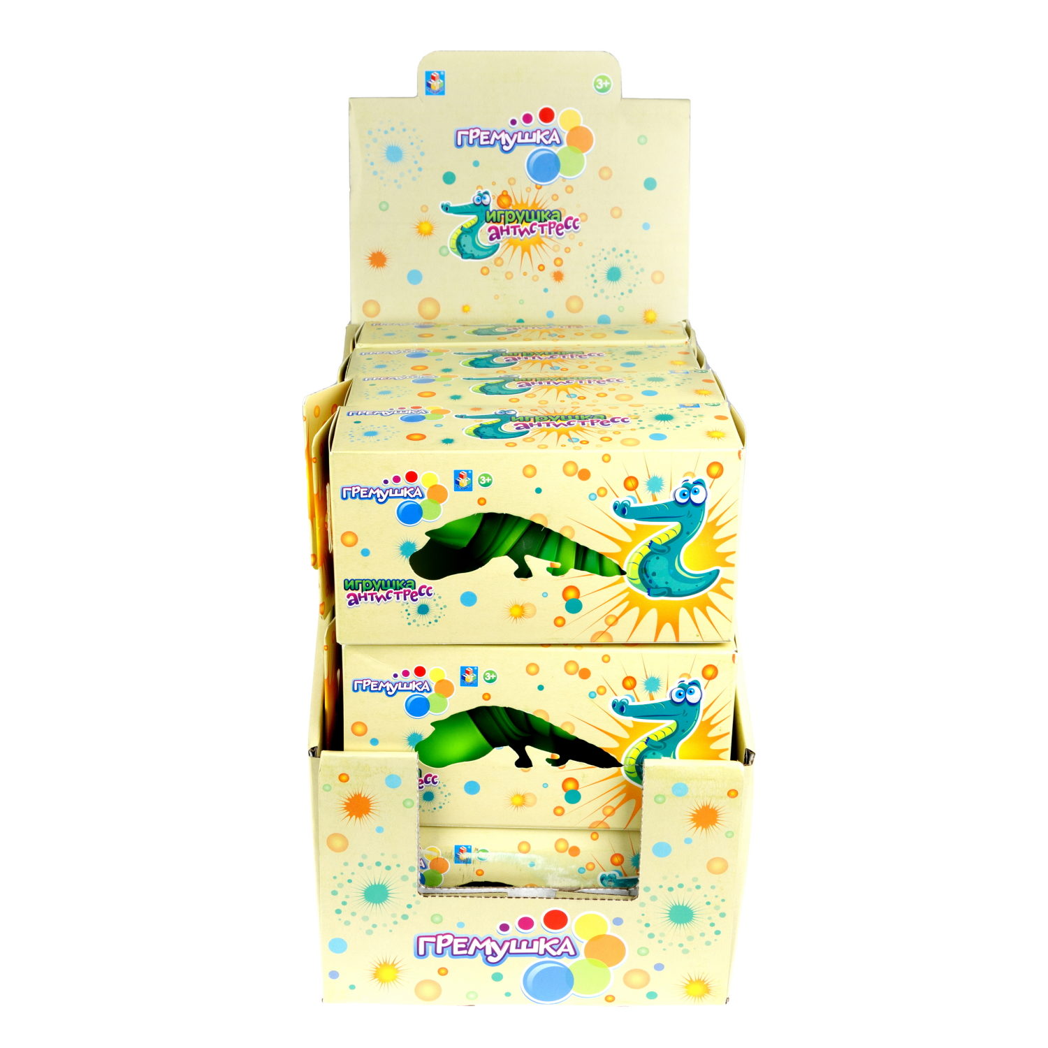 Крокодил 1TOY Гремушка 