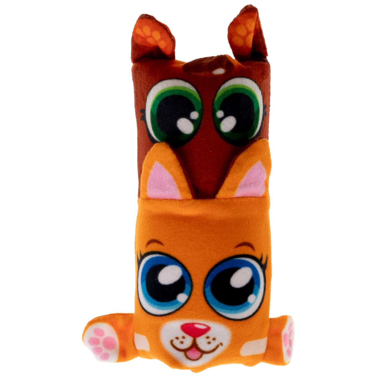 Скользун Вывернушка 2 в 1 1TOY плюшевая, игрушка-антистресс для рук