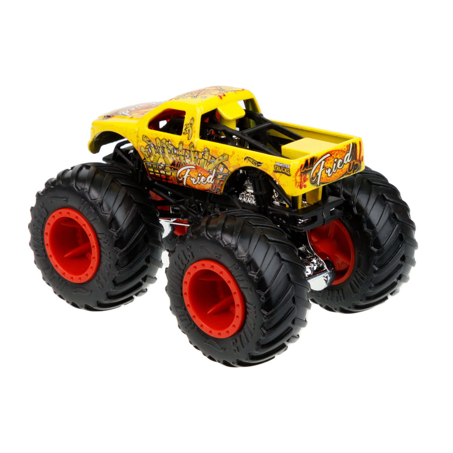 Hot Wheels Набор из 2-х машинок Монстер трак взаимное уничтожение Buns of Steel vs Fried Up