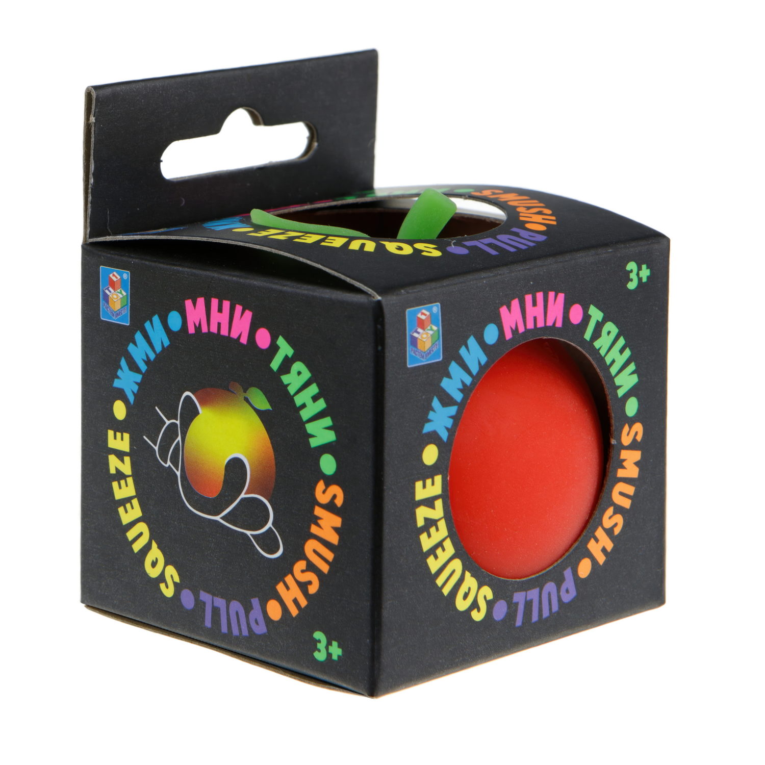 Антистресс-игрушка для рук 1TOY Крутой замес Яблоко, 3 вида в ассортименте, 6,5 см