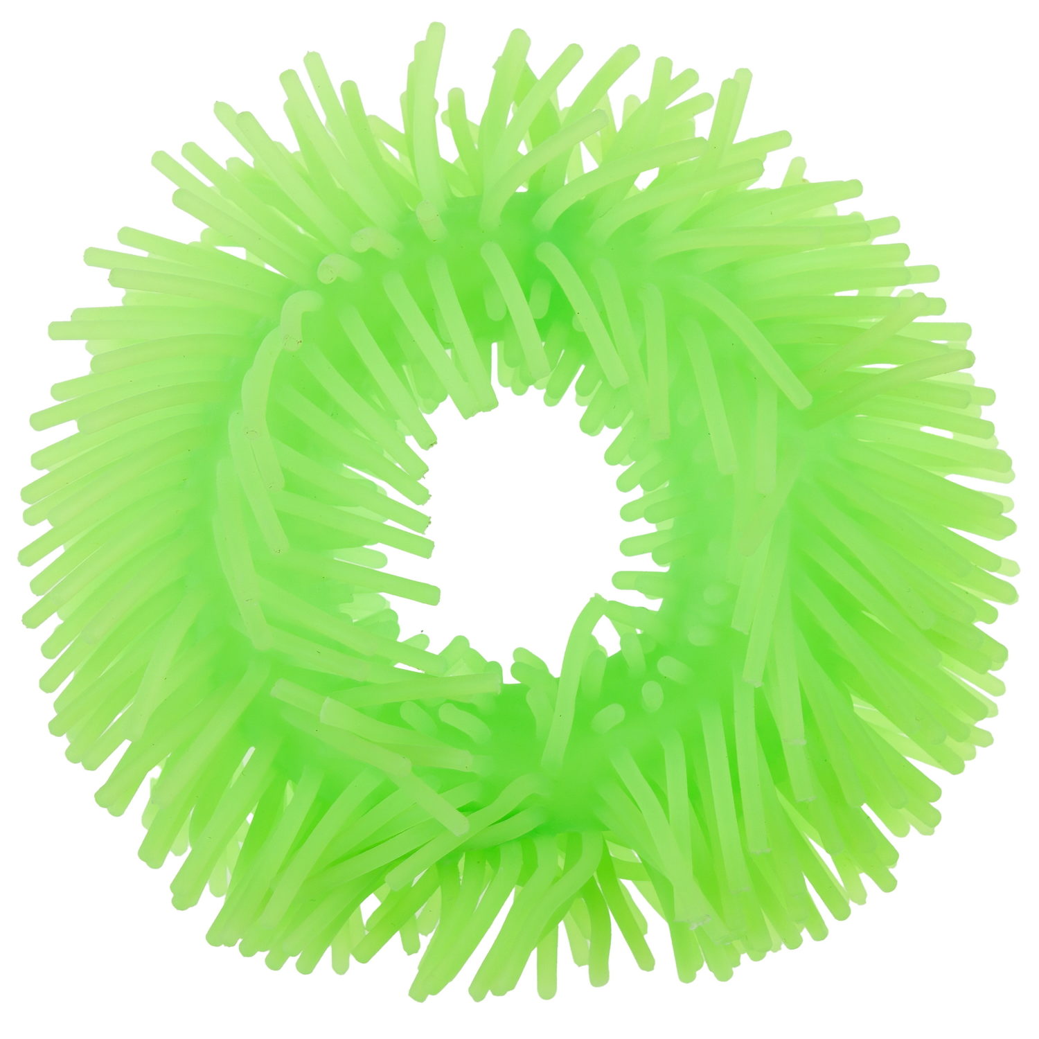 1TOY эластичный браслет-антистресс ЛАПША, однотонный, светится в темноте, 3 вида в асс.