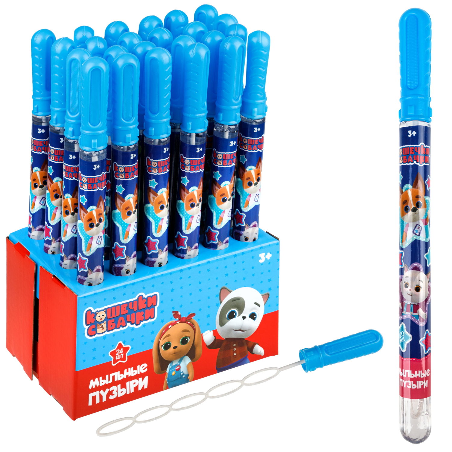 1TOY Кошечки-собачки, мыльные пузыри, 120 мл