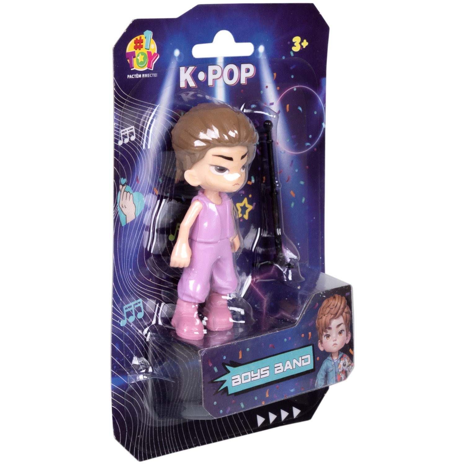 Кукла для девочки 1TOY K-POP Boys band с музыкальными инструментами, маленькая фигурка аниме 