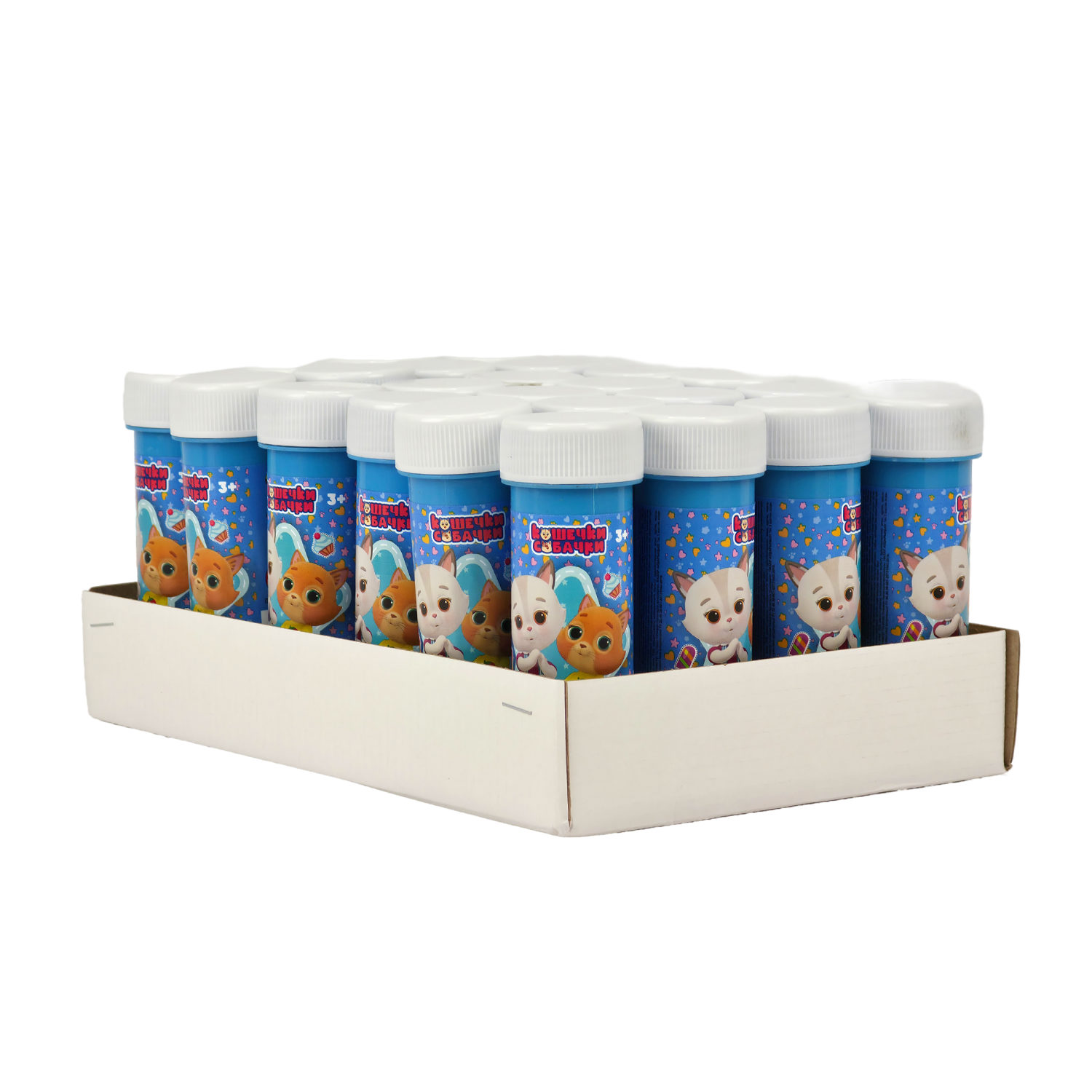 Кошечки-собачки, мыл. пуз., 60 мл, 24 шт в корытце