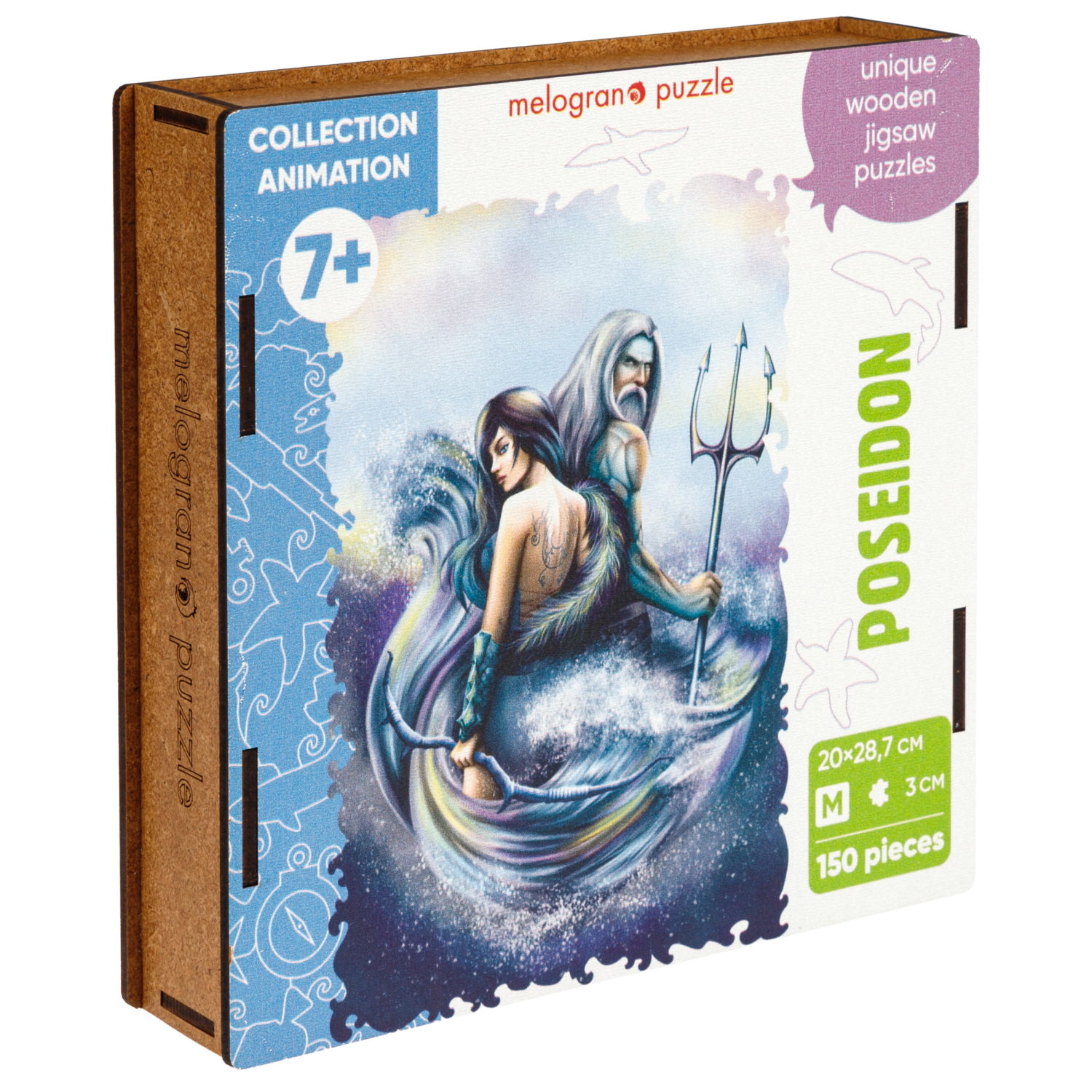 Деревянные пазлы Collection Animation Посейдон, 150 деталей
