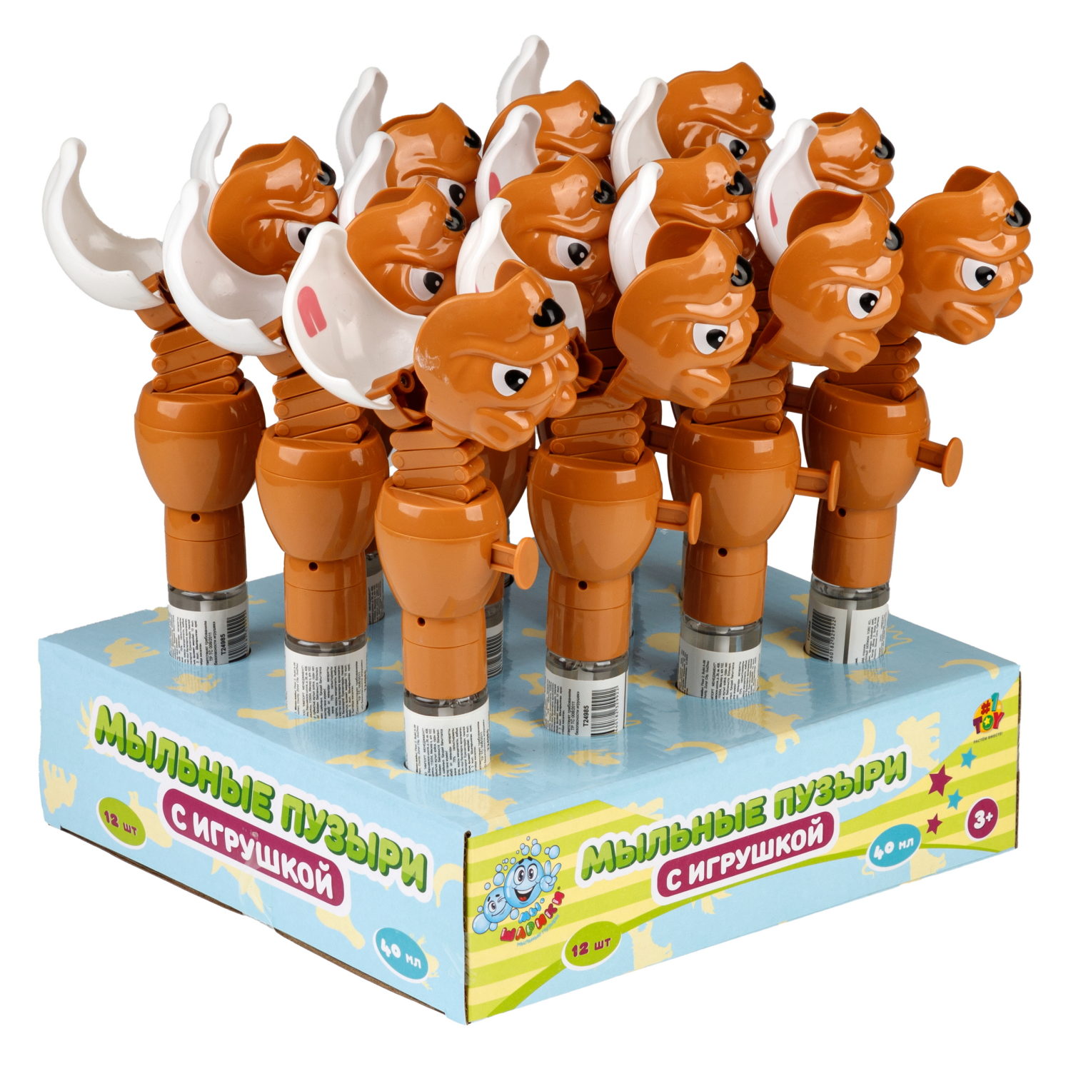 Мыльные пузыри 1TOY Мы-шарики! Бульдог, 40 мл