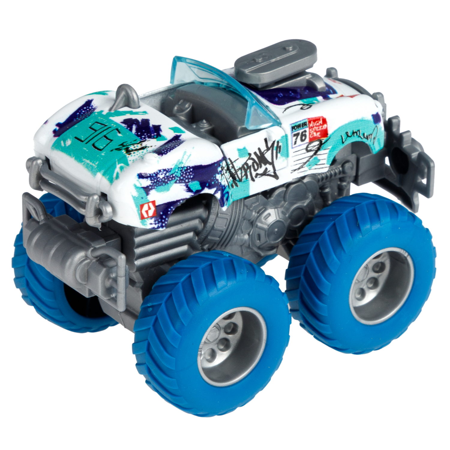 Машинка игрушечная 1TOY Драйв Монстр-трак Классика, инерционный, 8,5 см, цвет в ассортименте