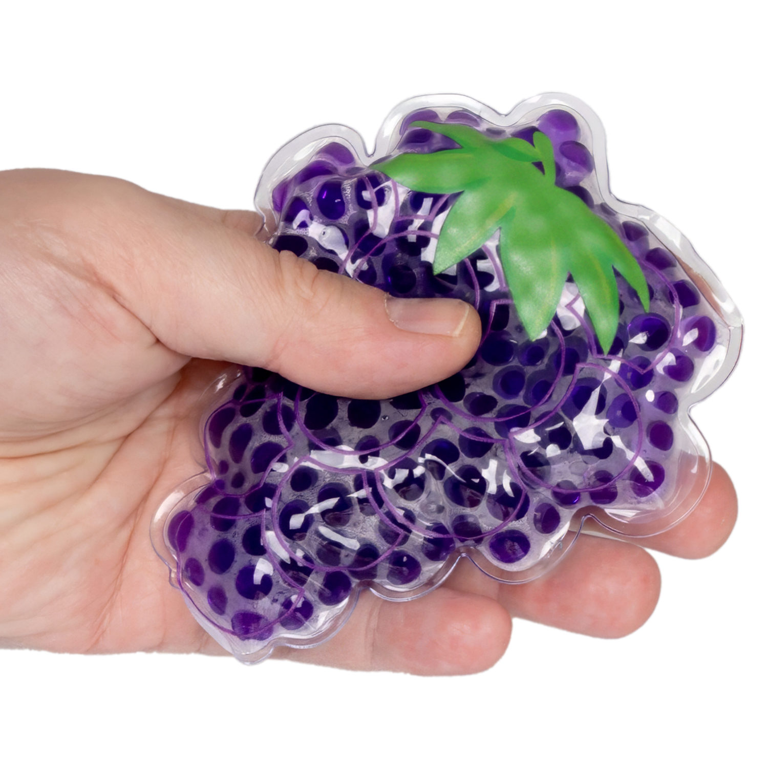 Акватубики переливайка 1TOY «Фрукты» скользун с водой внутри, антистресс для рук, жмякалка, 10 видов в ассортименте