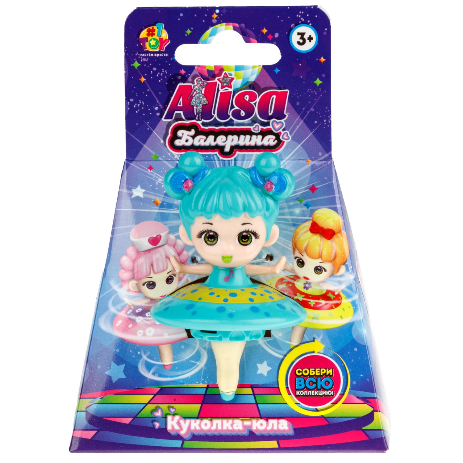 Крутящаяся куколка 1TOY Алиса Балерина, в ассортименте