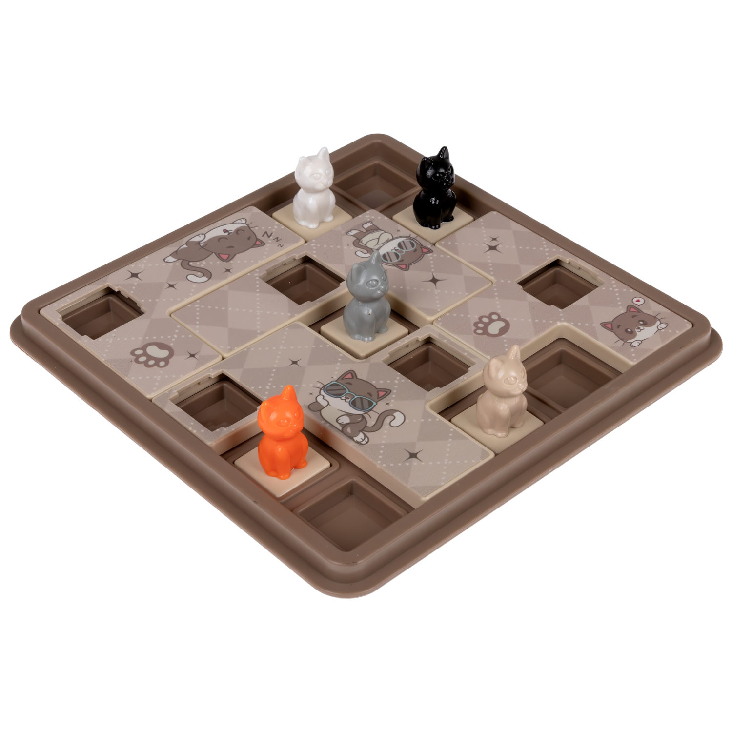 Настольная логическая игра 1TOY IQ ТРЕНИНГ  «Котятки играют в прятки»