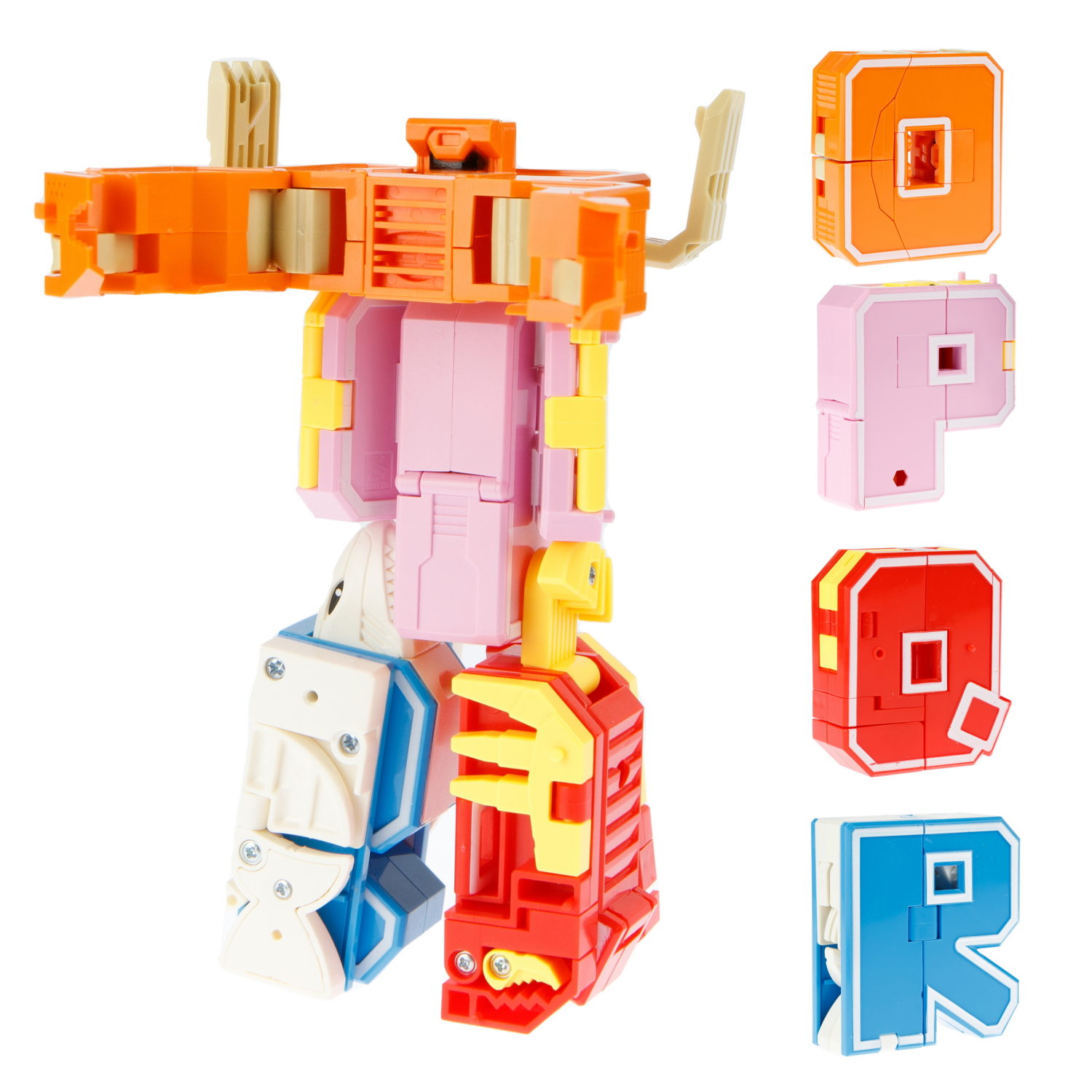 Трансформеры 1TOY, трансботы Lingvo Zoo, роботы, английские буквы от A до Z
