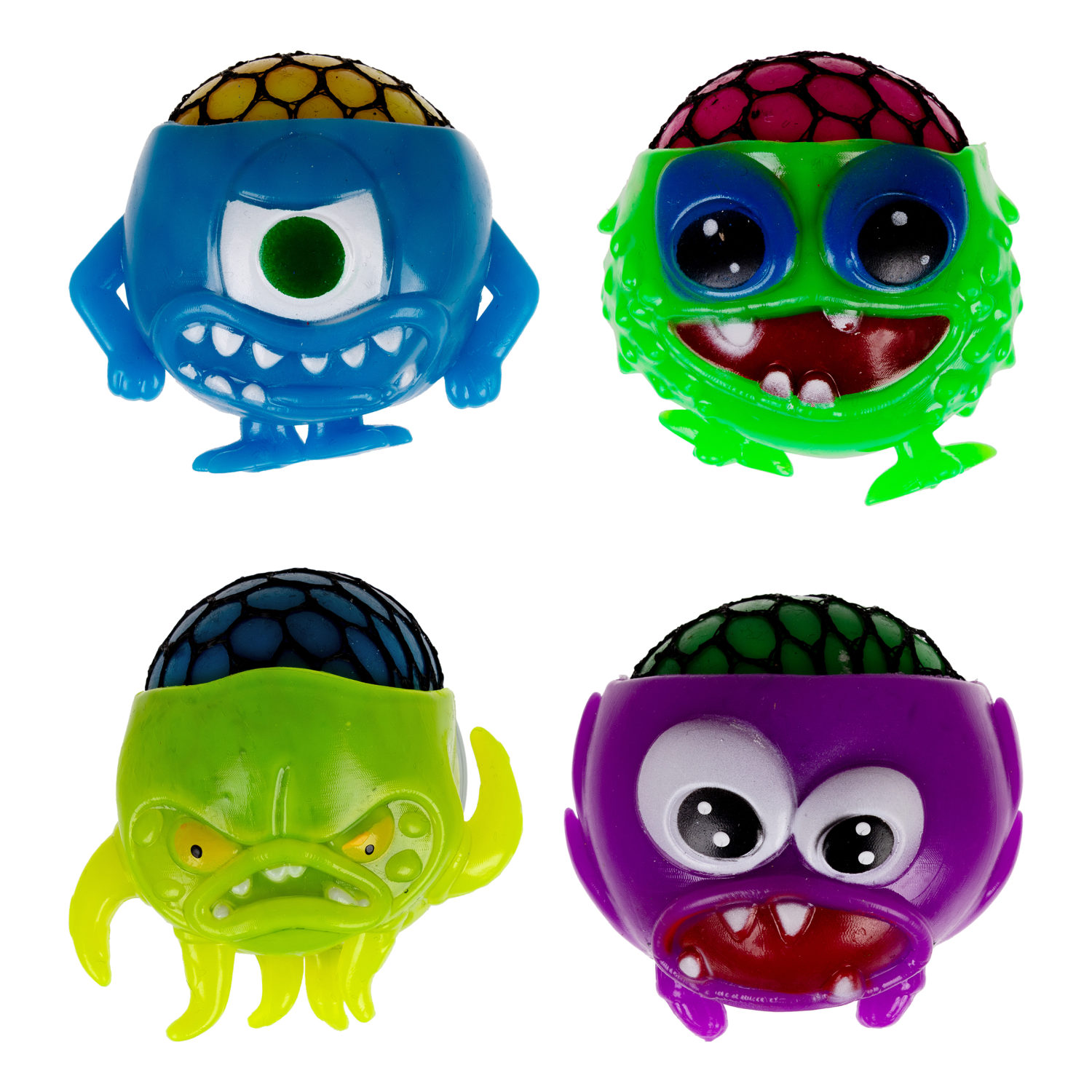 Антистресс-игрушка для рук 1toy Инопланетянин, для детей и взрослых, 4 цвета в ассортименте