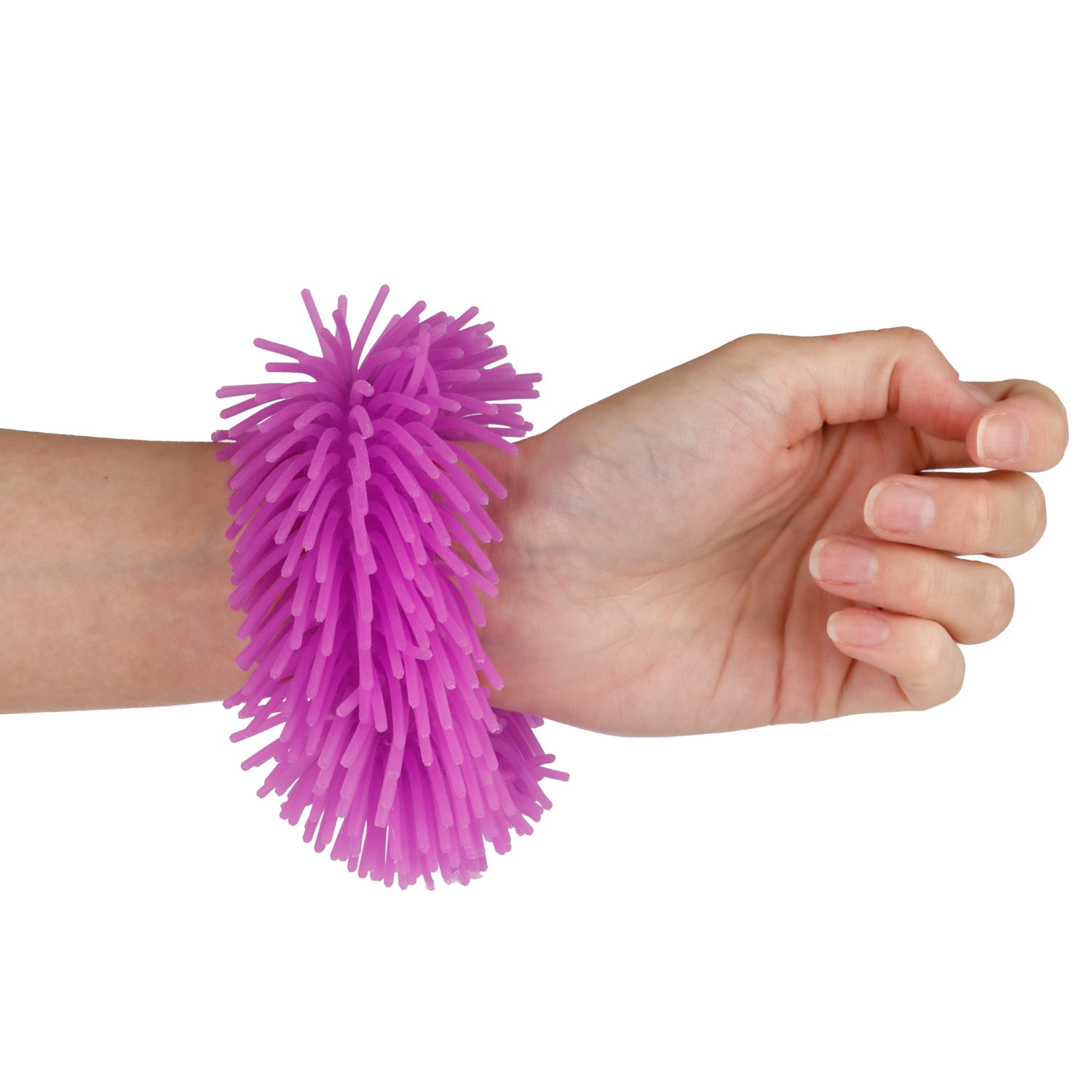 1TOY эластичный браслет-антистресс ЛАПША, однотонный, фиолетовый