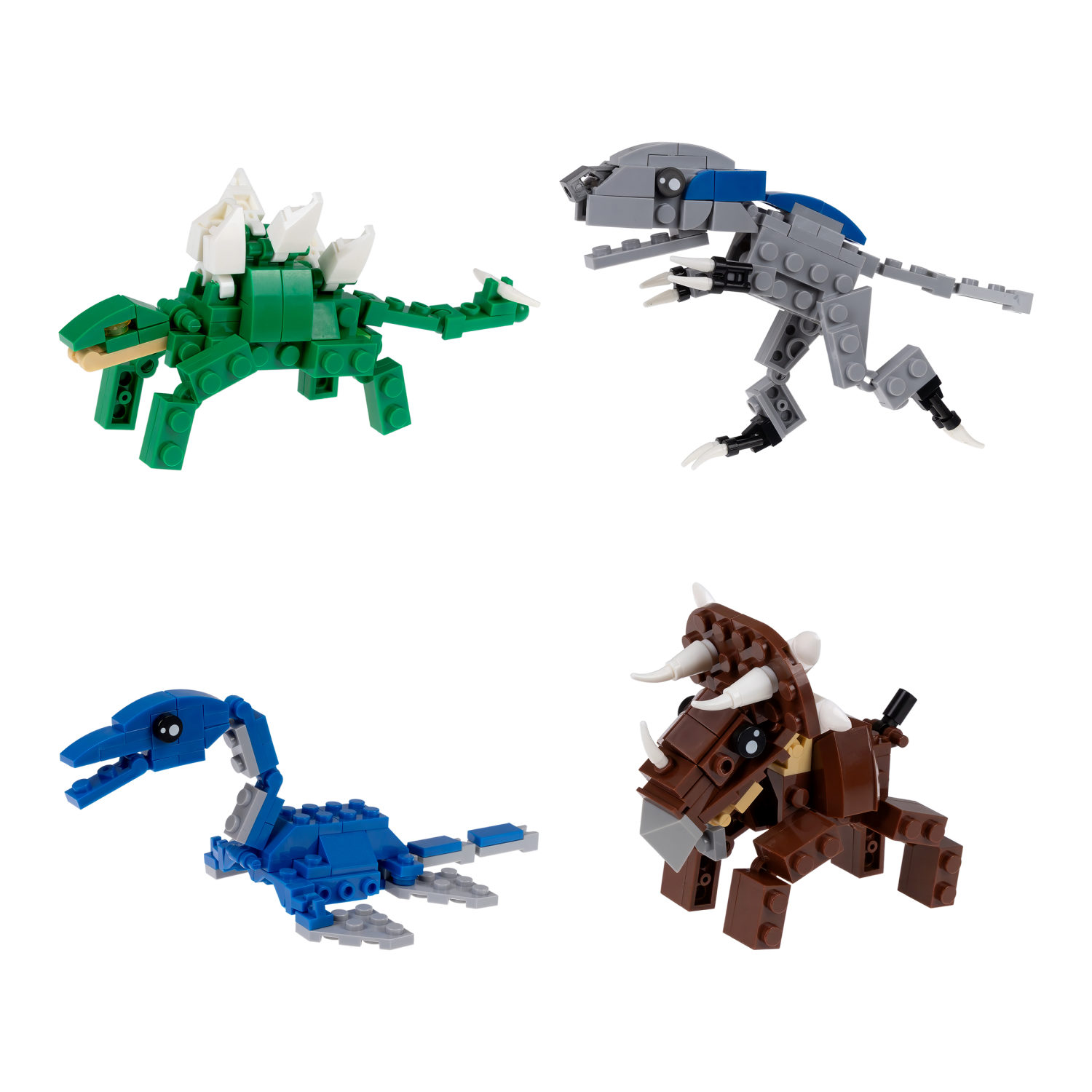 Конструктор 1TOY Blockformers "Динозавры-Трансформеры" 2 в 1, 4 вида