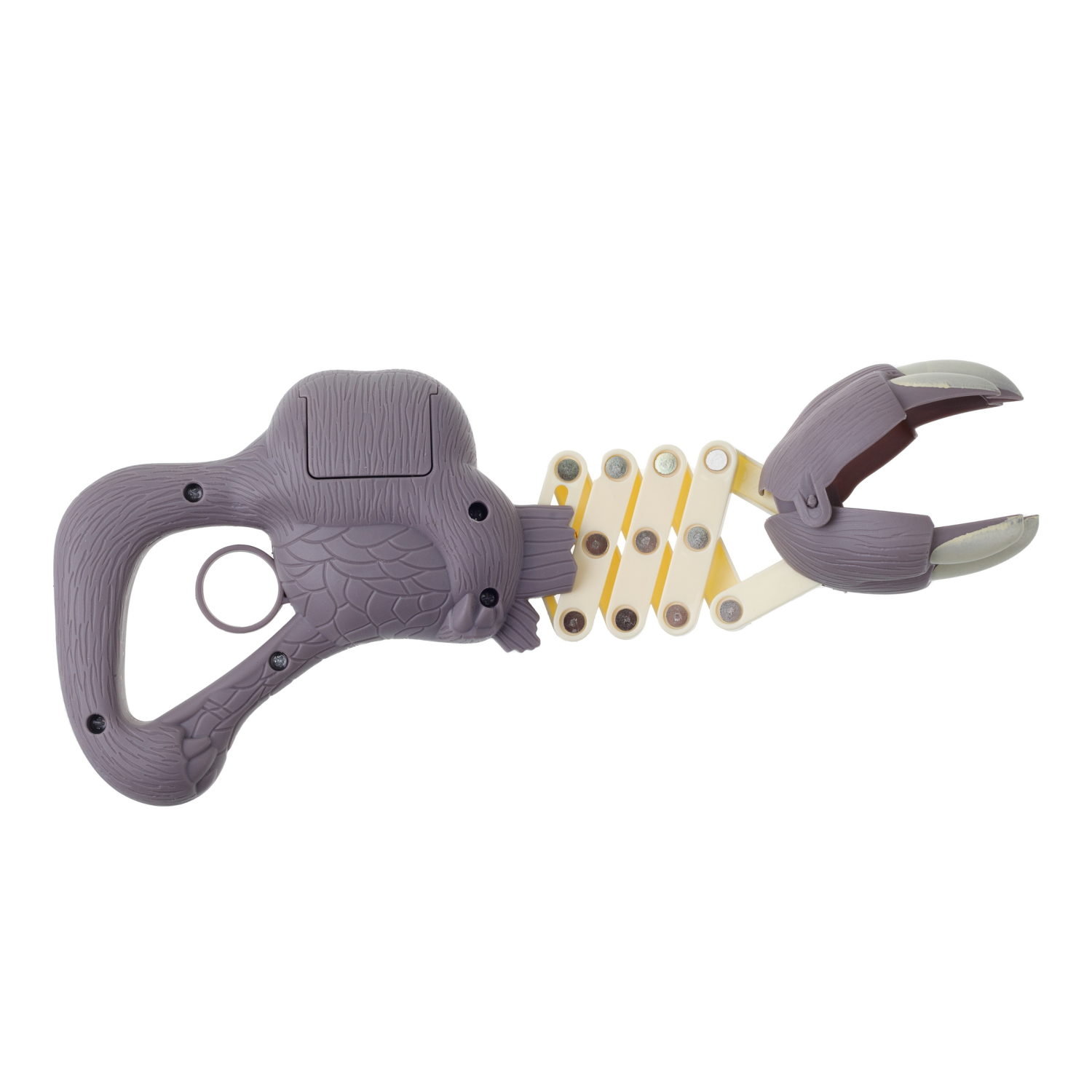 1TOY Хваталка в виде головы животного 24 см., 8 видов в ассорт., бирка, сетка