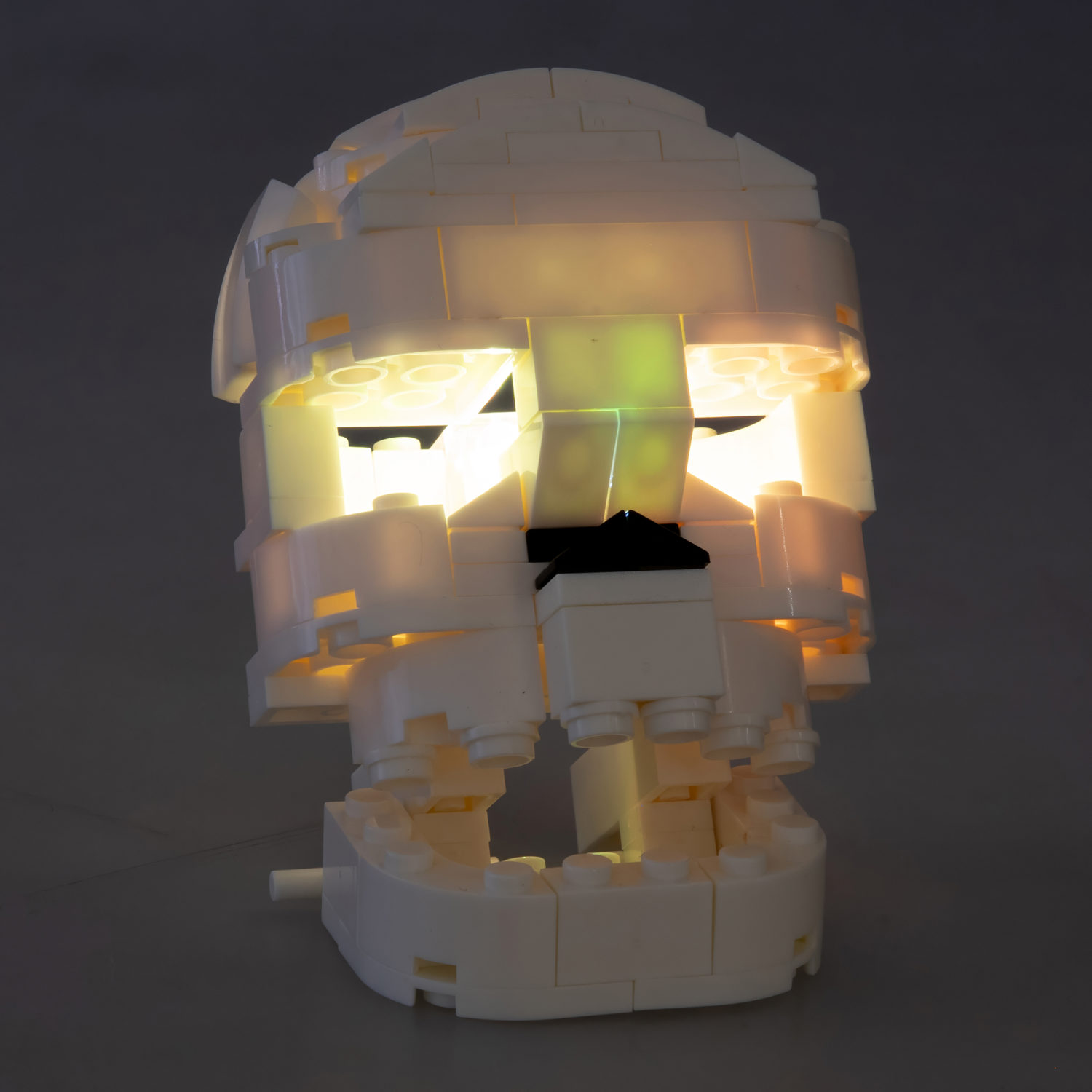 Светящийся 3d конструктор Blockformers Хэллоуин 1TOY Череп игрушка для мальчиков, девочек, хэллоуин декор