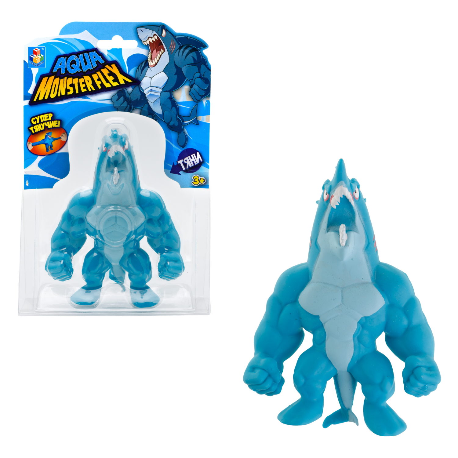 1Toy Игрушка для мальчика, тянучка монстр MONSTER FLEX AQUA, антистресс, 14 видов в ассортименте