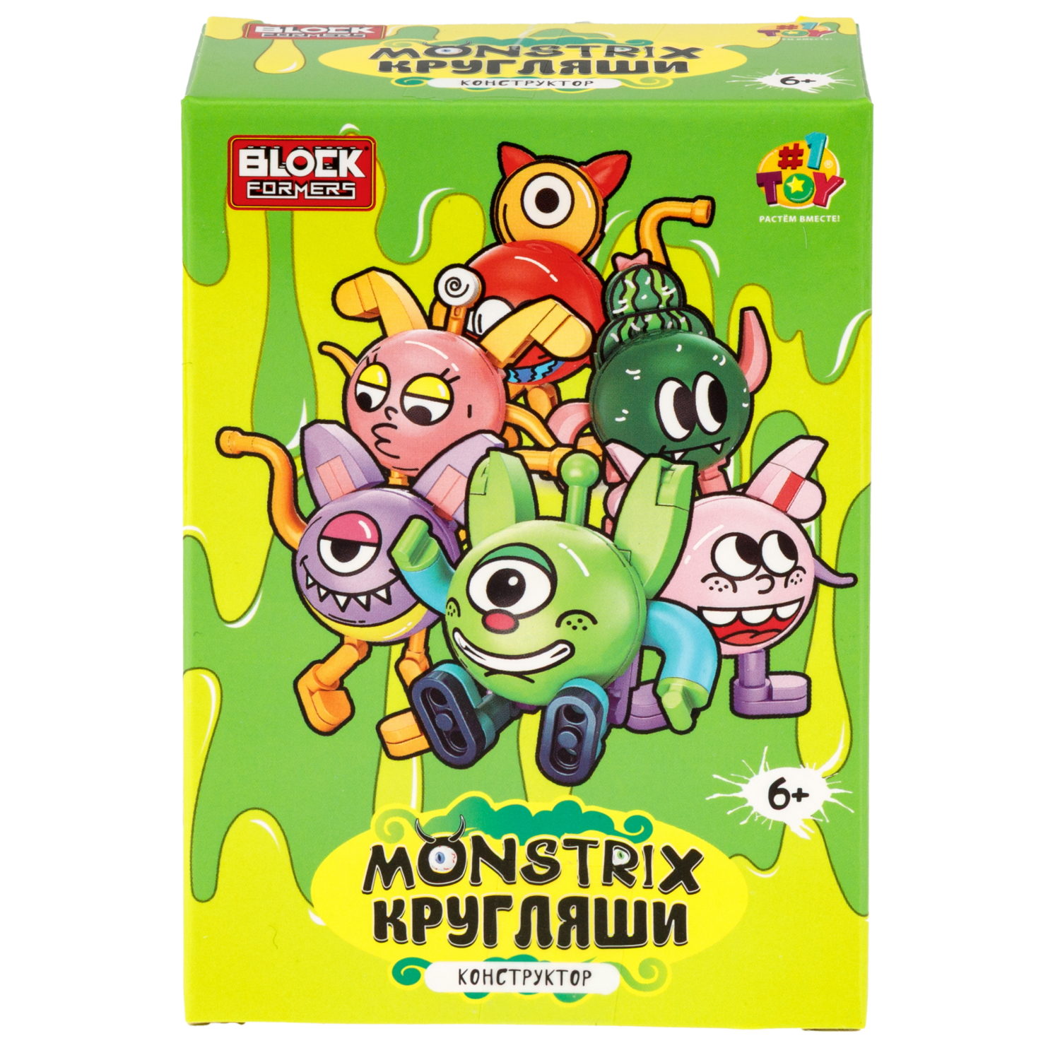 Конструктор 1TOY Blockformers Monstrix: Кругляши, 12 видов